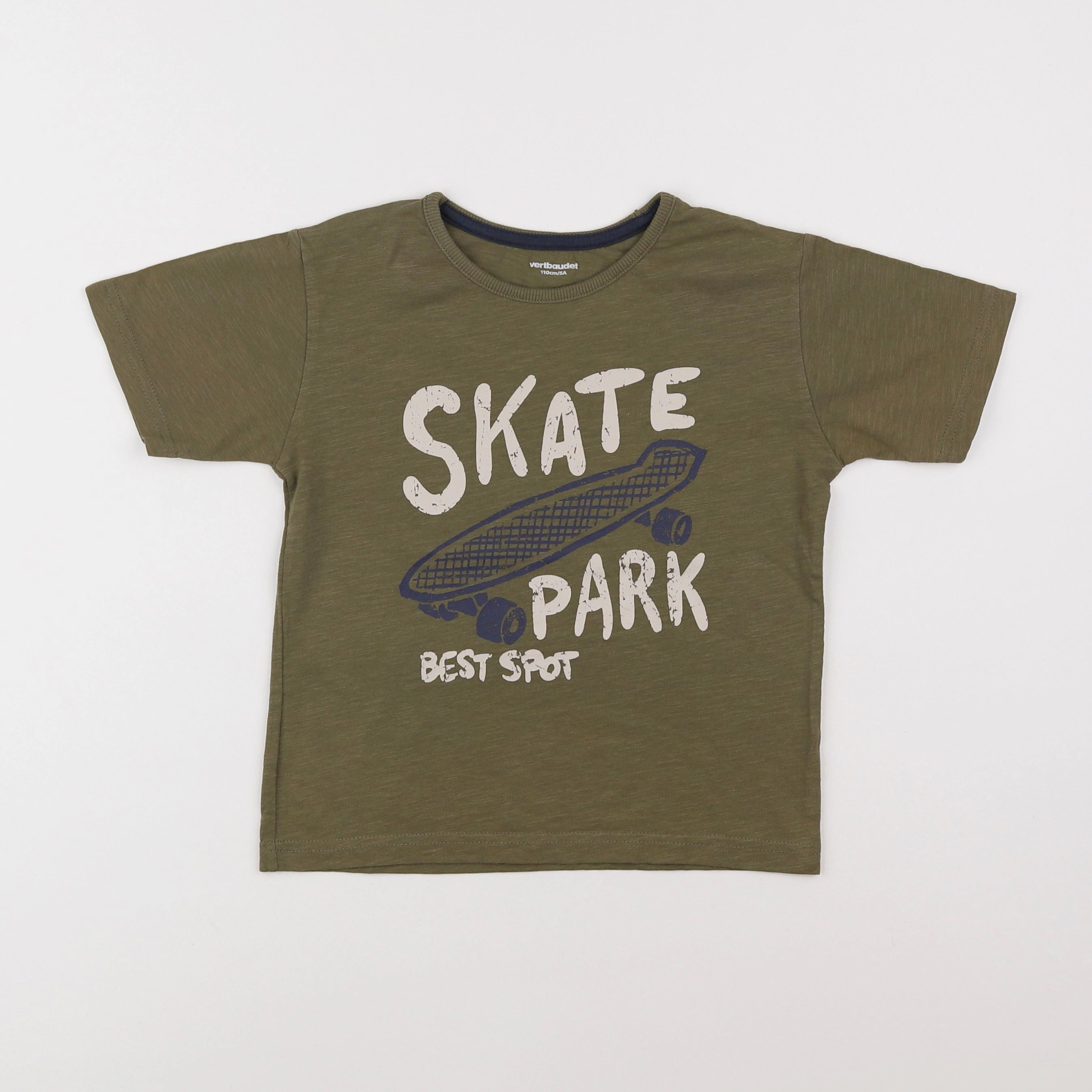 Vertbaudet - tee-shirt vert - 5 ans