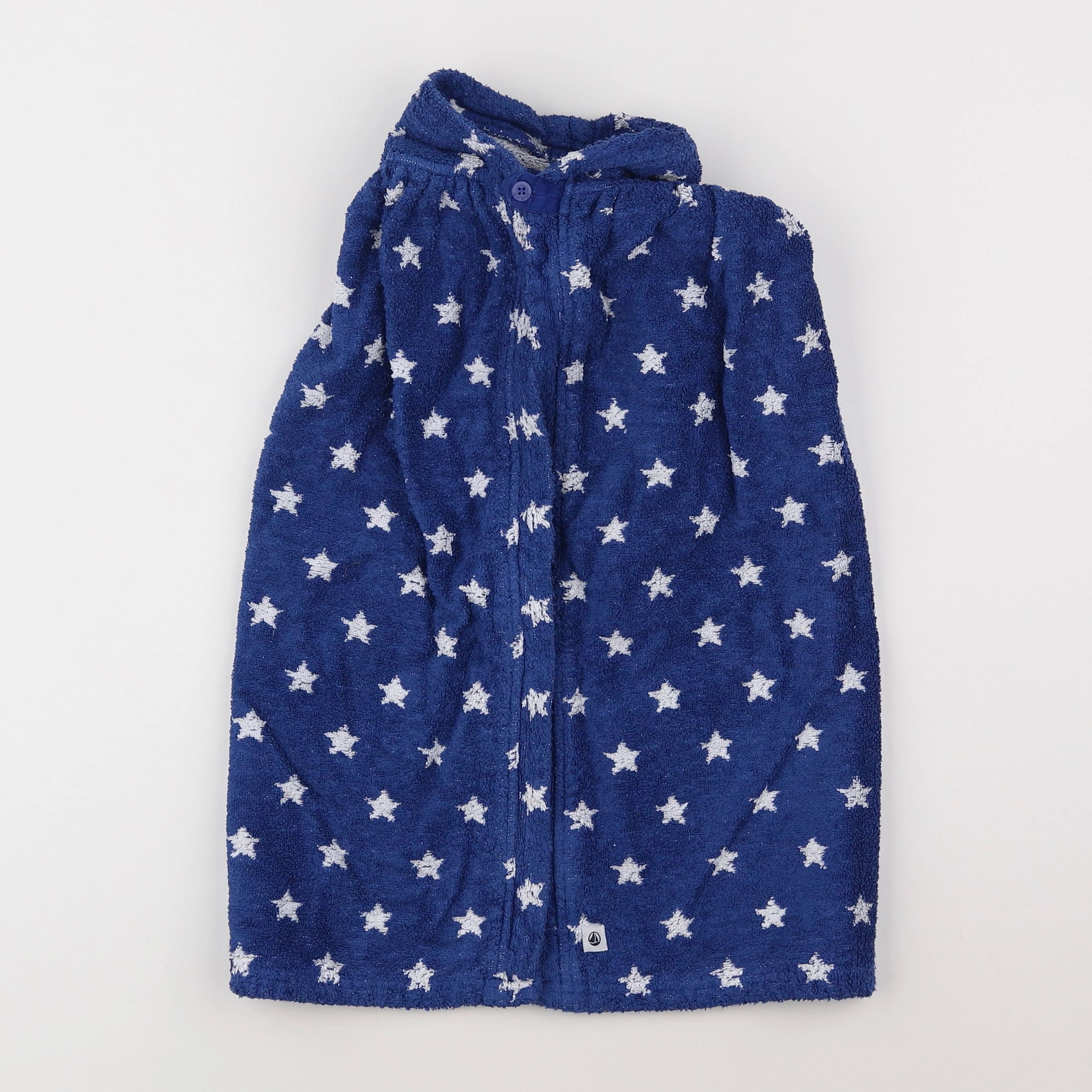 Petit Bateau - cape de bain bleu - 2/3 ans