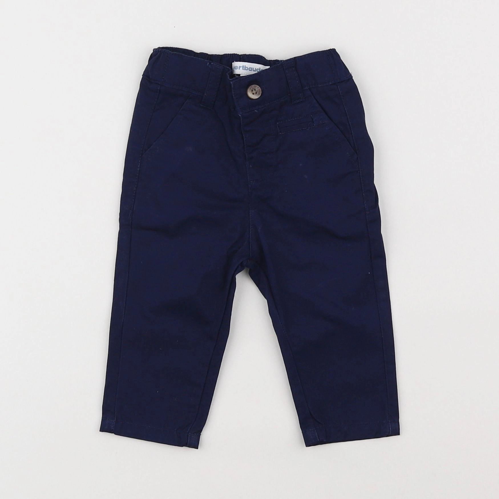 Vertbaudet - pantalon bleu - 3 mois