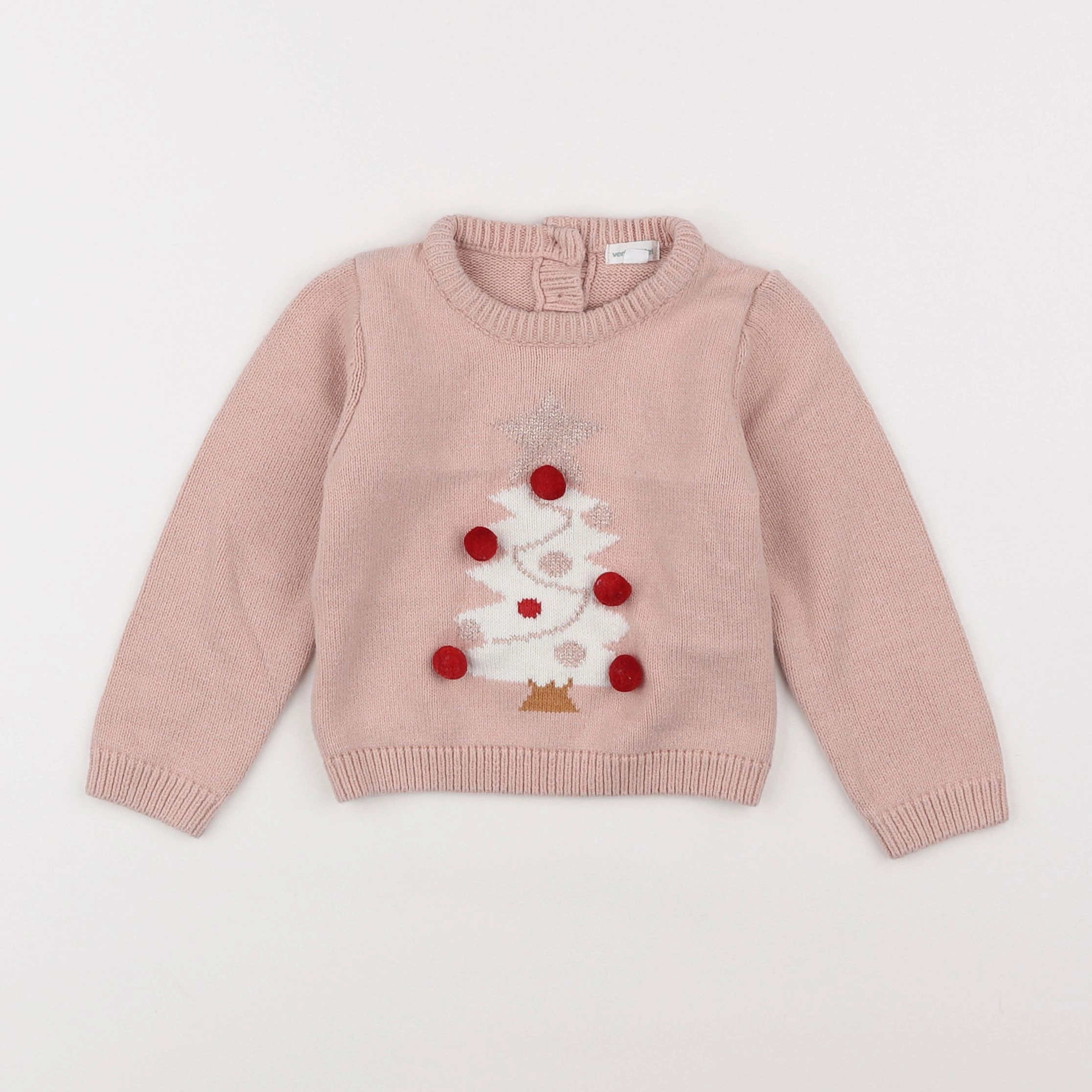 Vertbaudet - pull rose - 2 ans