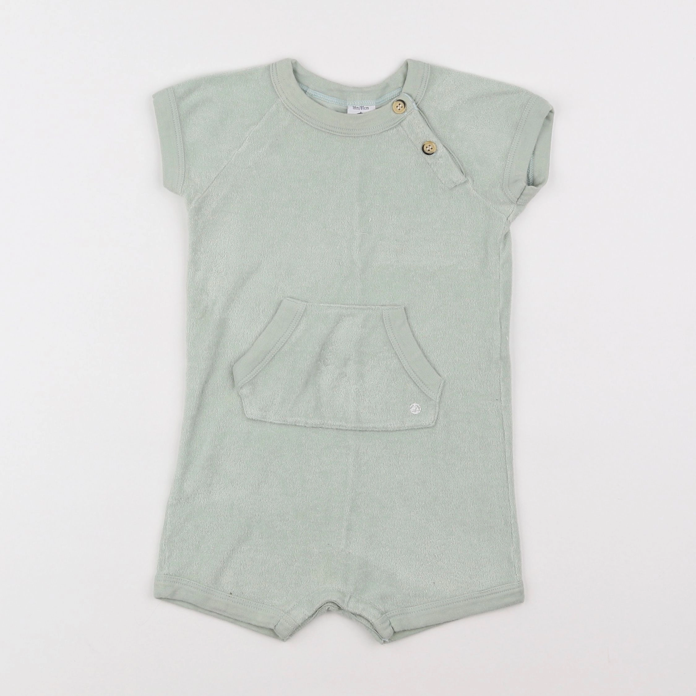 Petit Bateau - combinaison vert - 18 mois