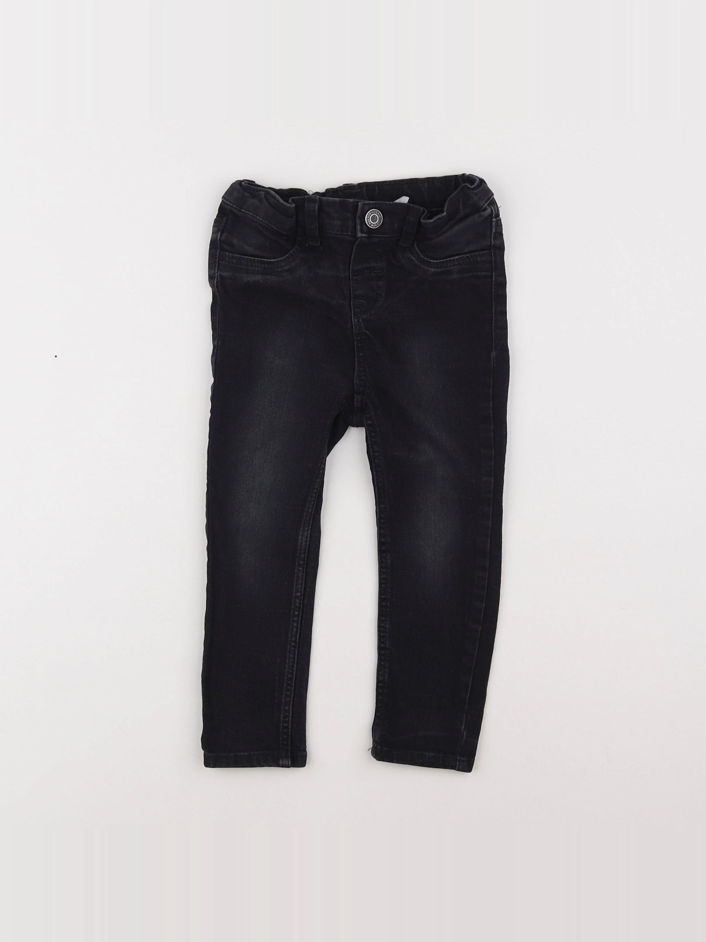 H&M - jean noir - 18 mois à 2 ans
