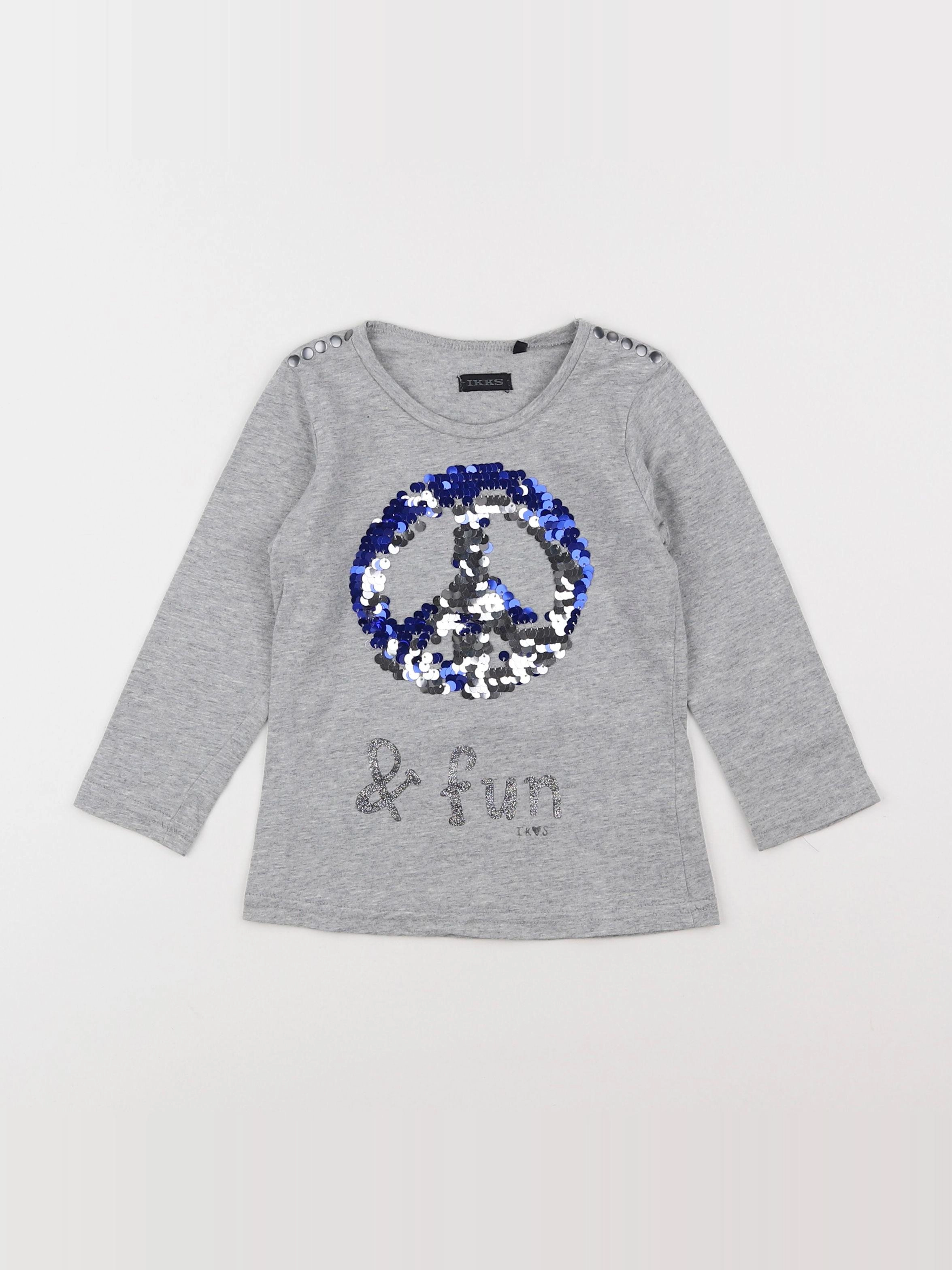 IKKS - tee-shirt argent, gris - 2 ans