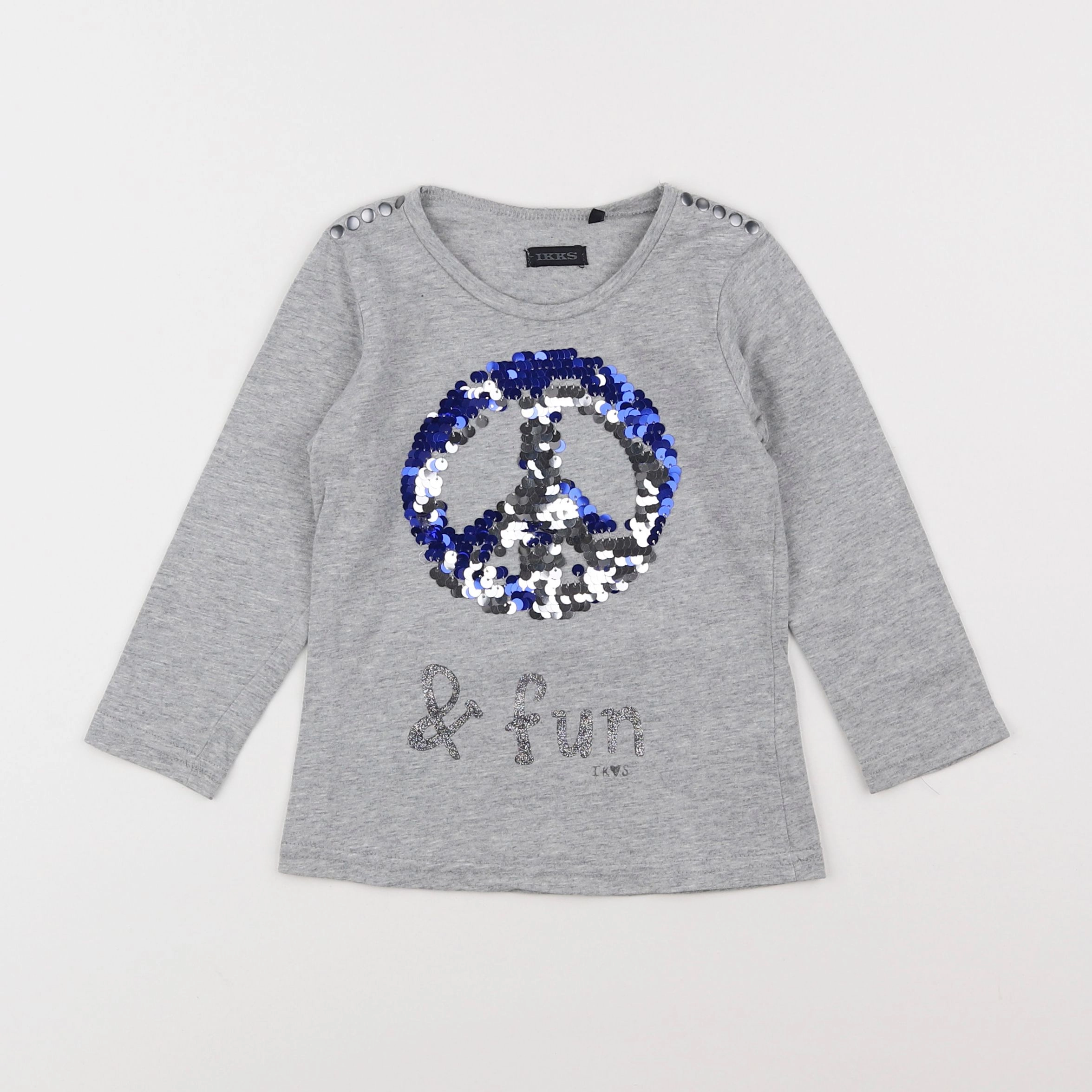 IKKS - tee-shirt argent, gris - 2 ans