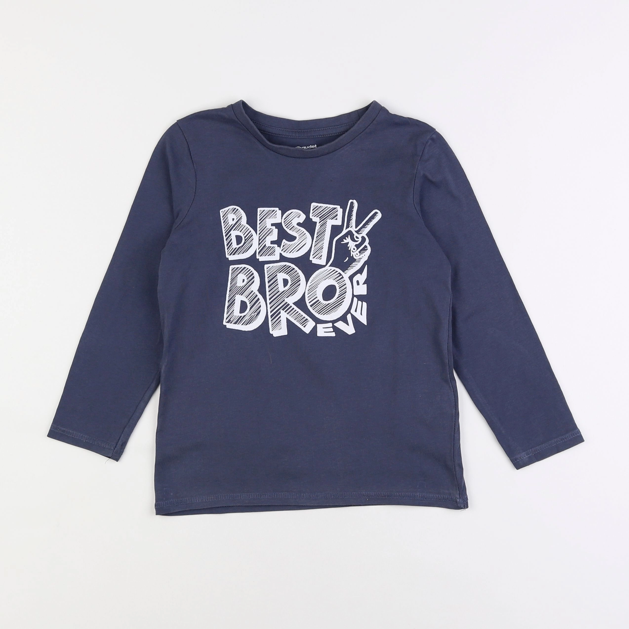 Vertbaudet - tee-shirt bleu - 6 ans