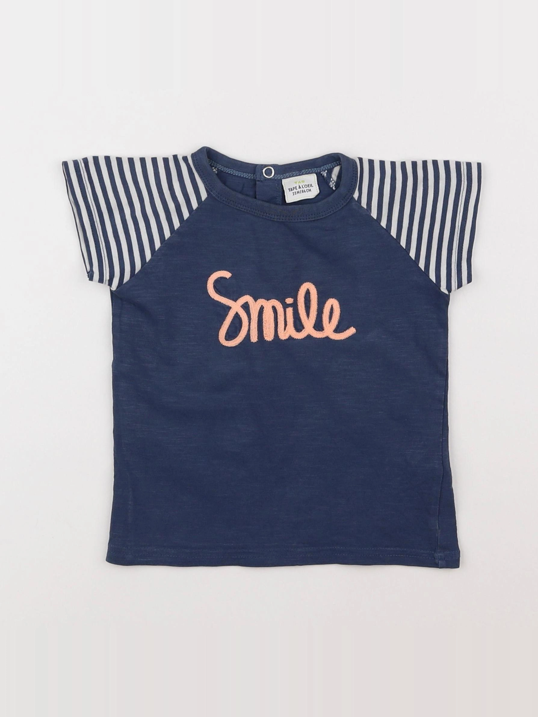 Tape à l'oeil - tee-shirt bleu - 2 ans