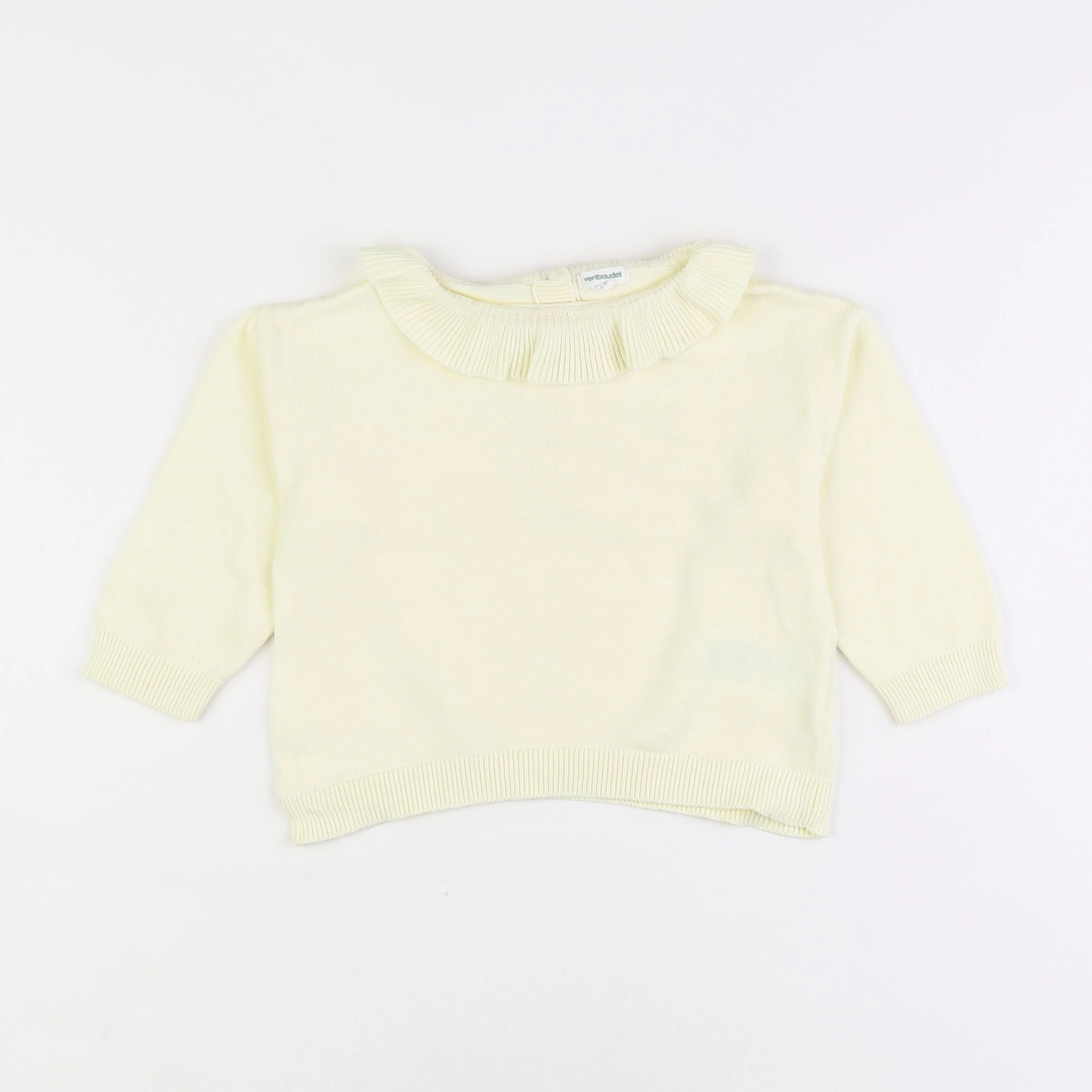 Vertbaudet - pull jaune - 18 mois