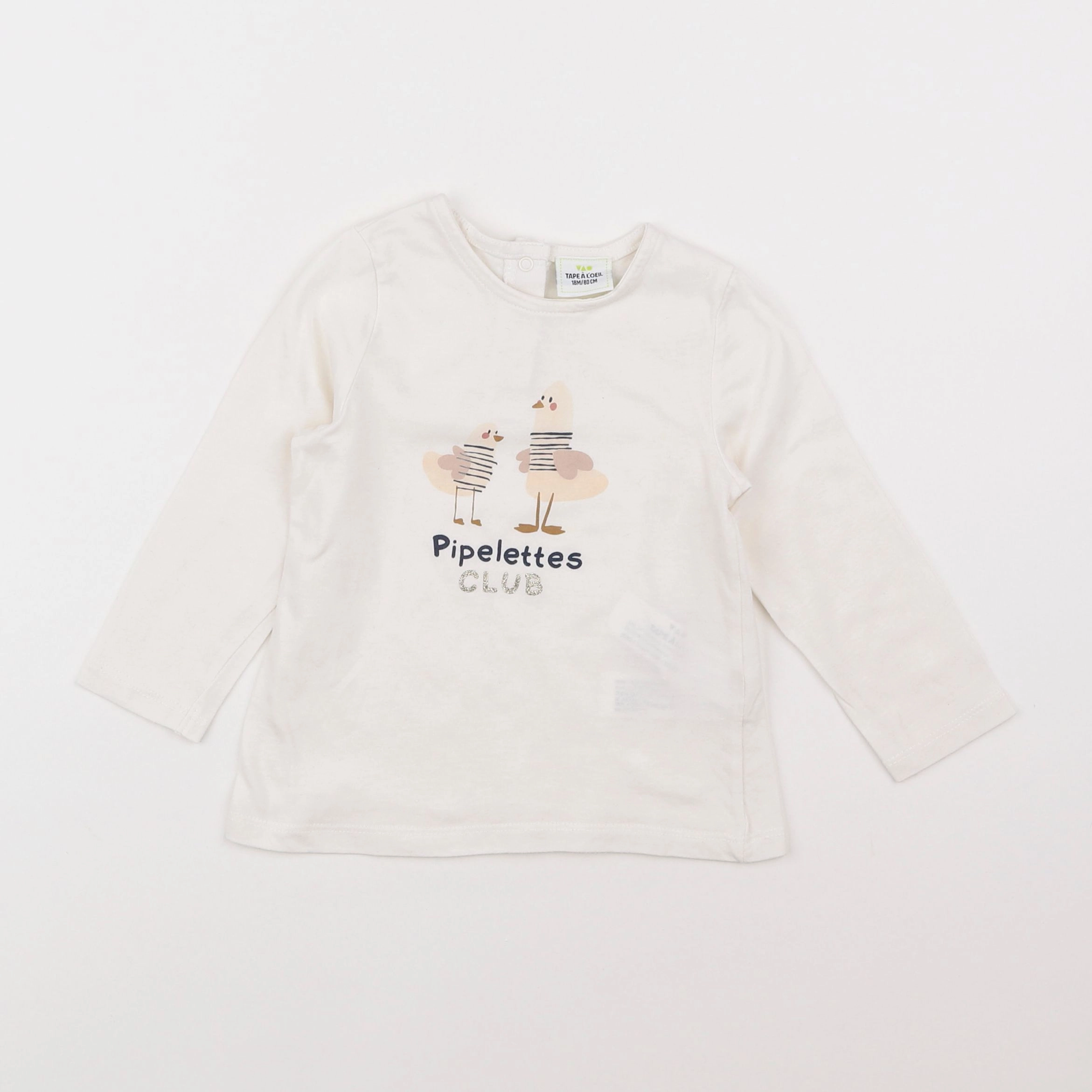 Tape à l'oeil - tee-shirt blanc - 18 mois
