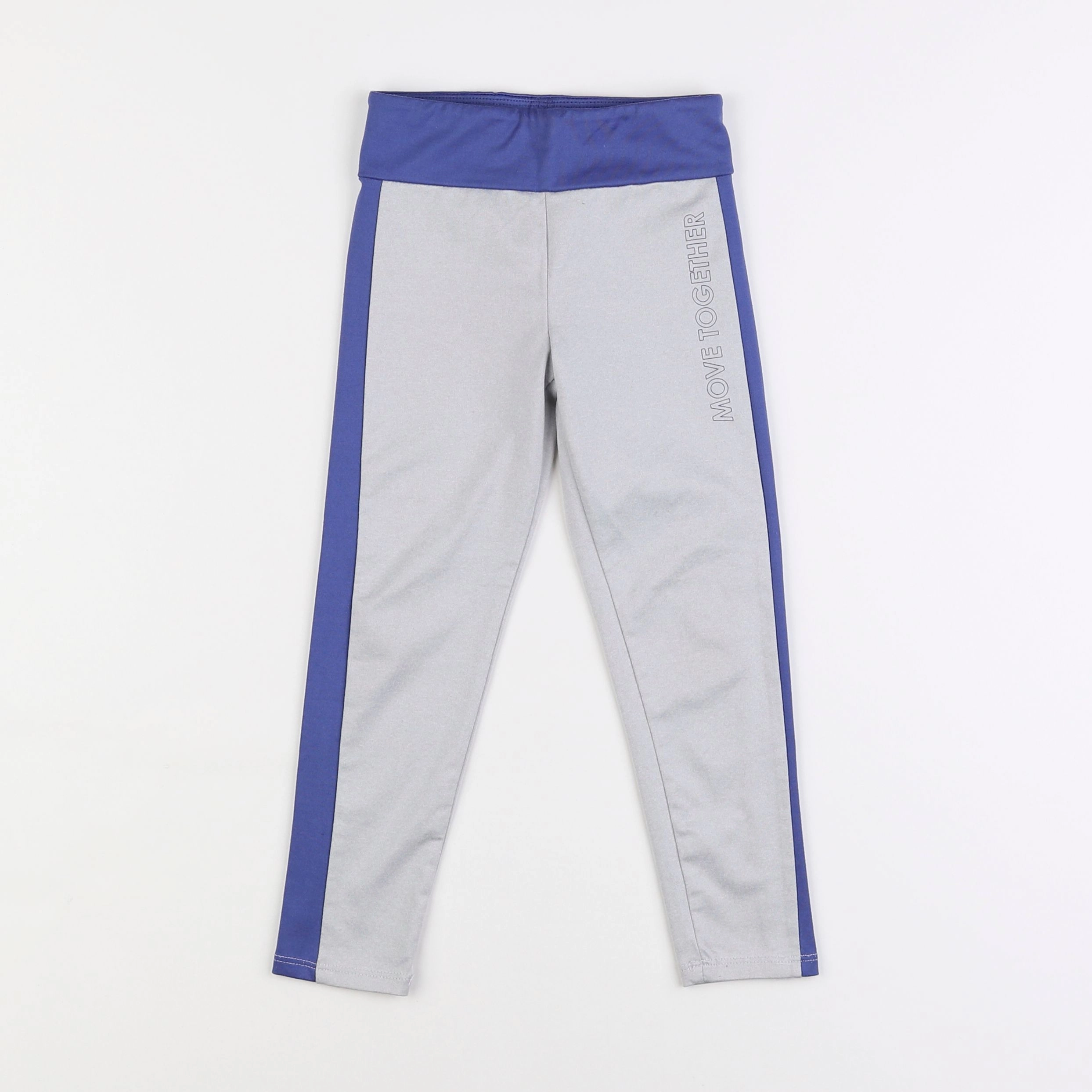 Vertbaudet - legging de sport bleu, gris - 4 ans