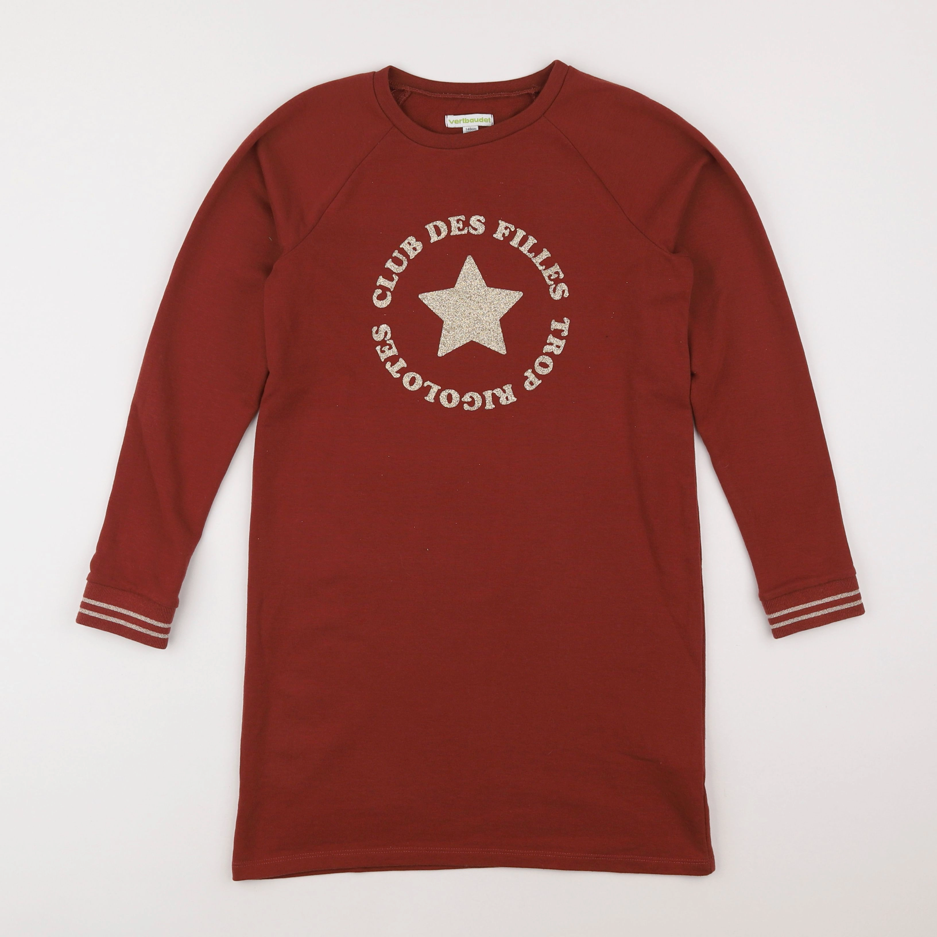 Vertbaudet - robe rouge - 10 ans