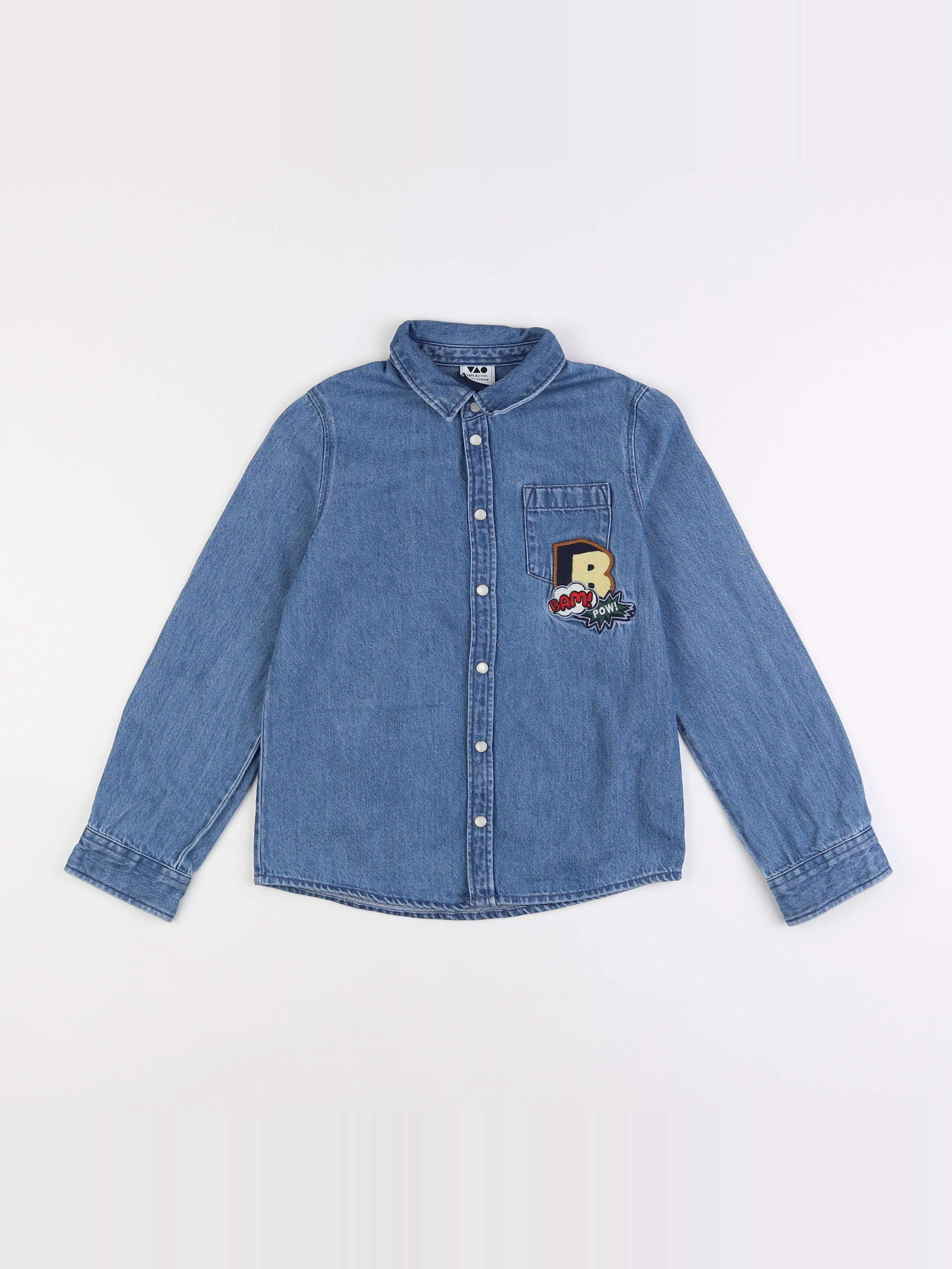 Tape à l'oeil - chemise bleu - 8 ans