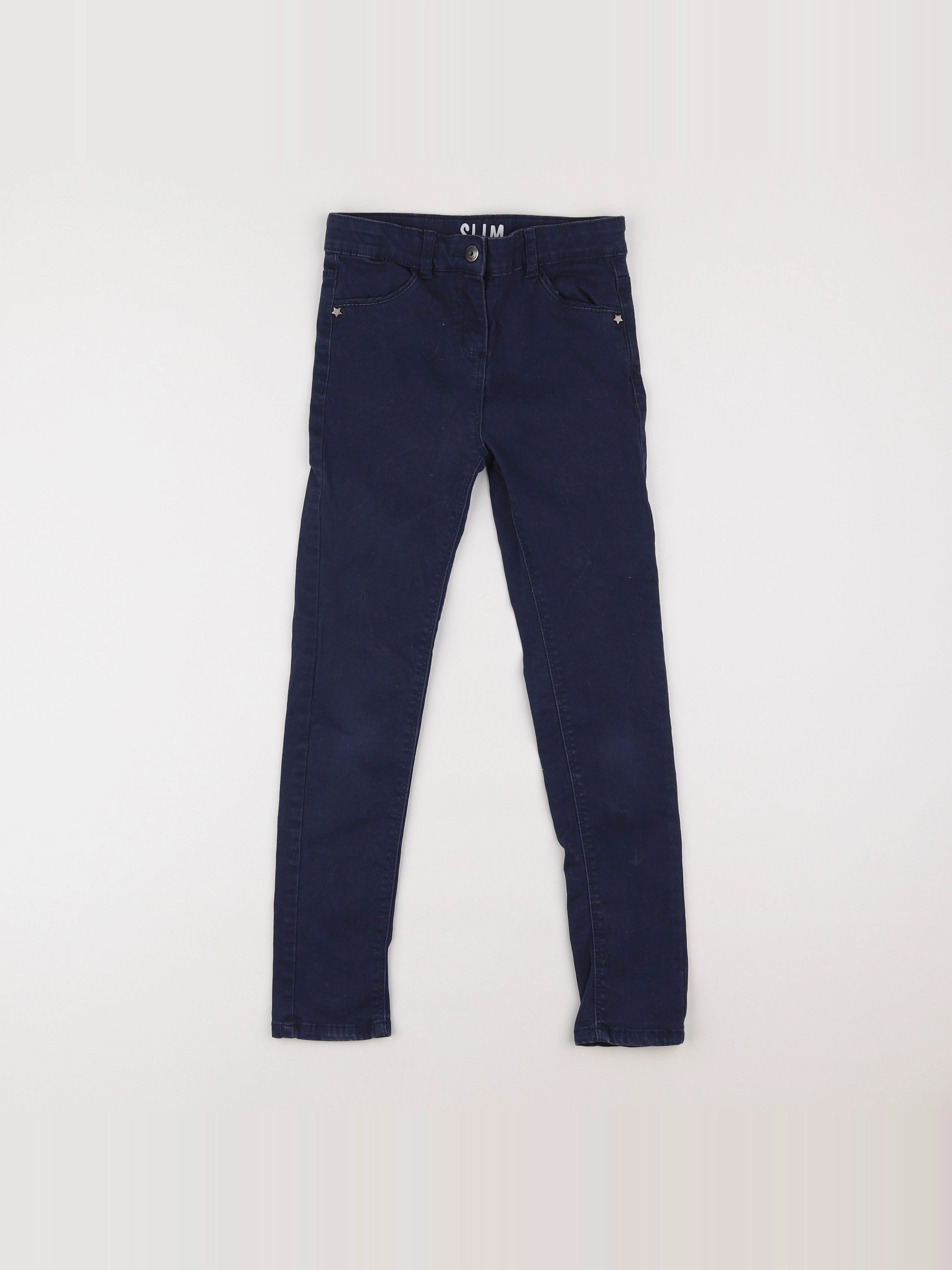 Vertbaudet - pantalon bleu - 9 ans