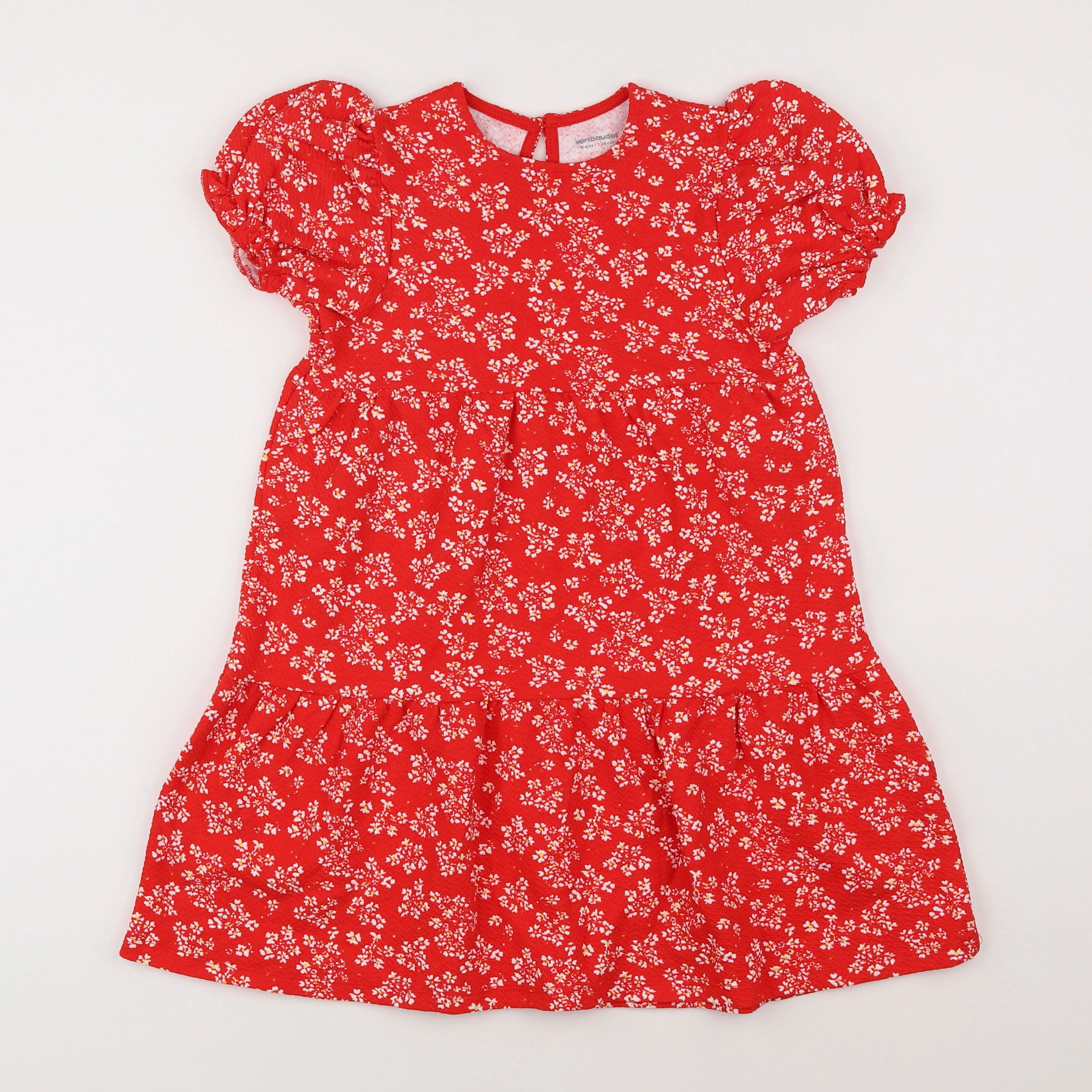 Vertbaudet - robe rouge - 8 ans