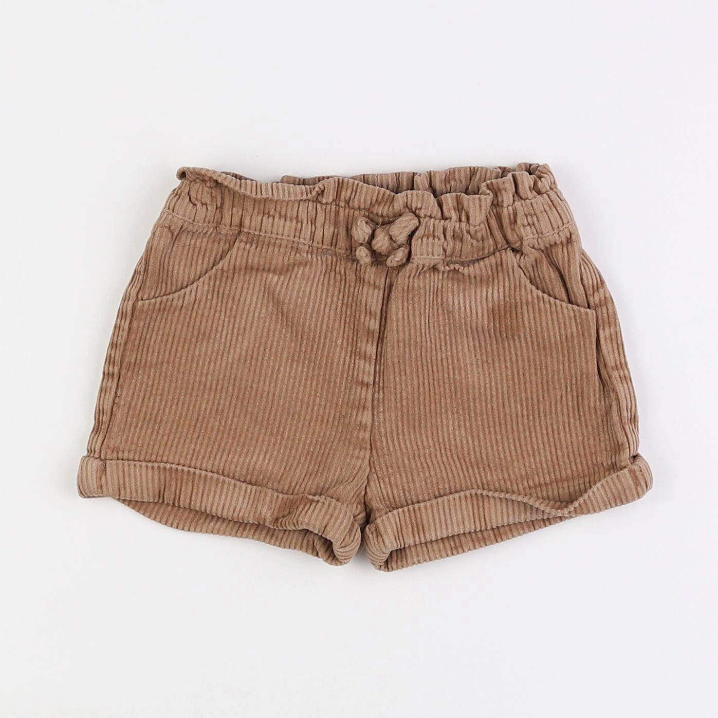 Vertbaudet - short marron - 12 mois