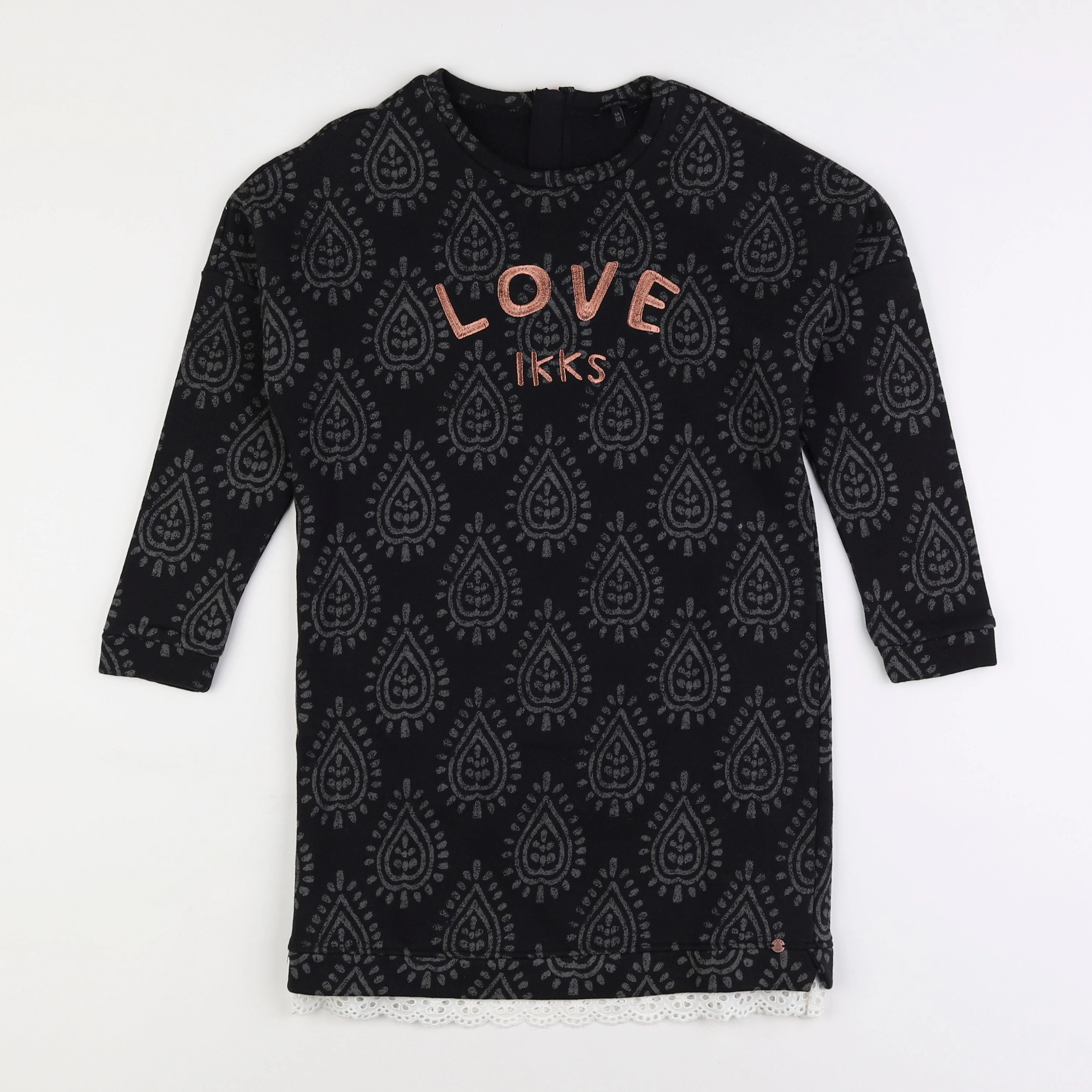 IKKS - robe noir - 8 ans