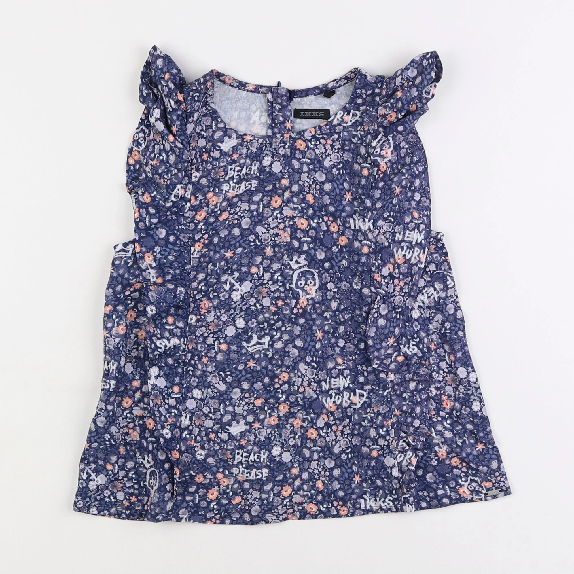 IKKS - blouse bleu - 6 ans