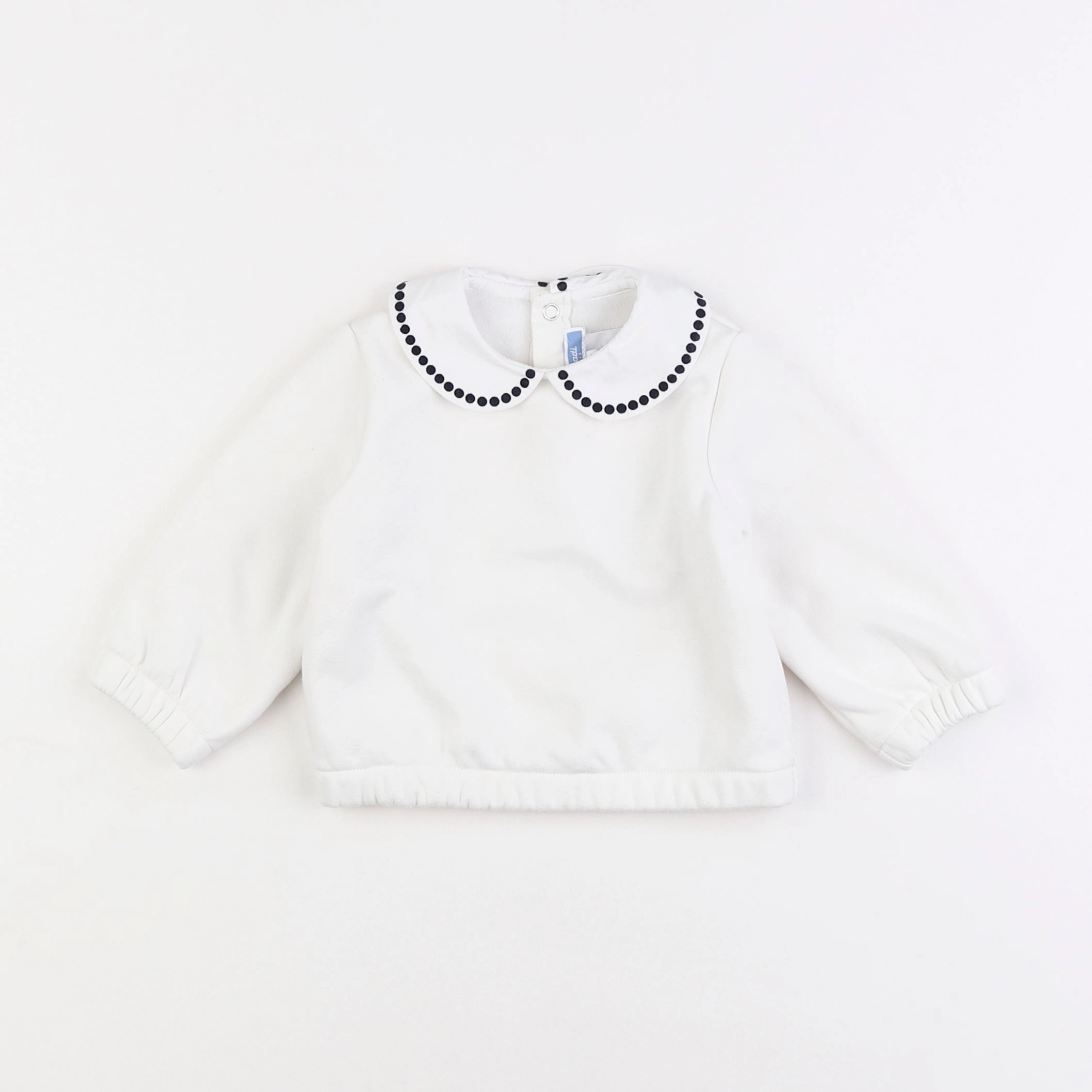 Jacadi - sweat blanc - 12 mois