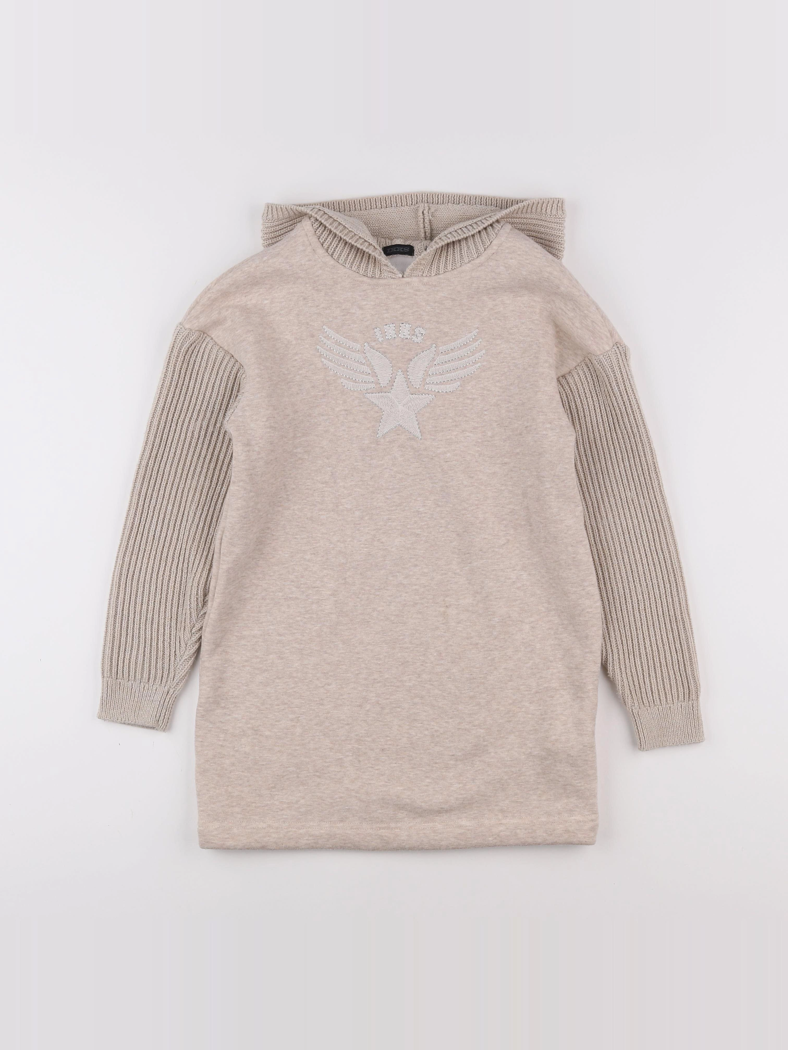IKKS - robe beige - 8 ans