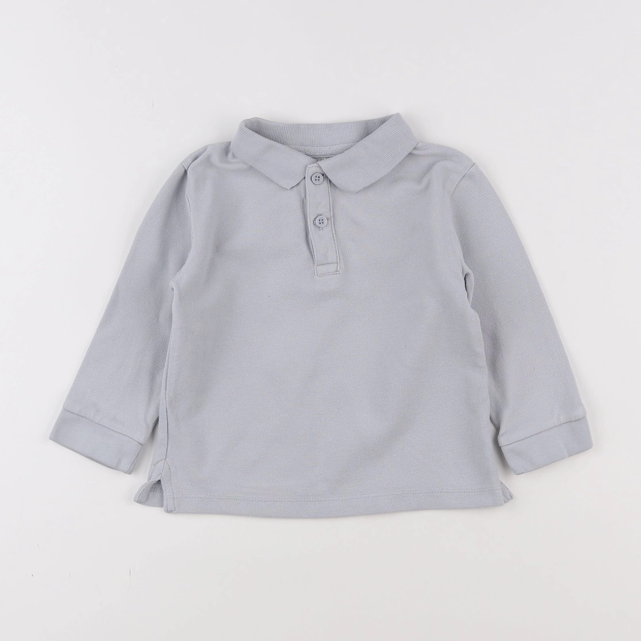 Zara - polo gris - 18 mois à 2 ans