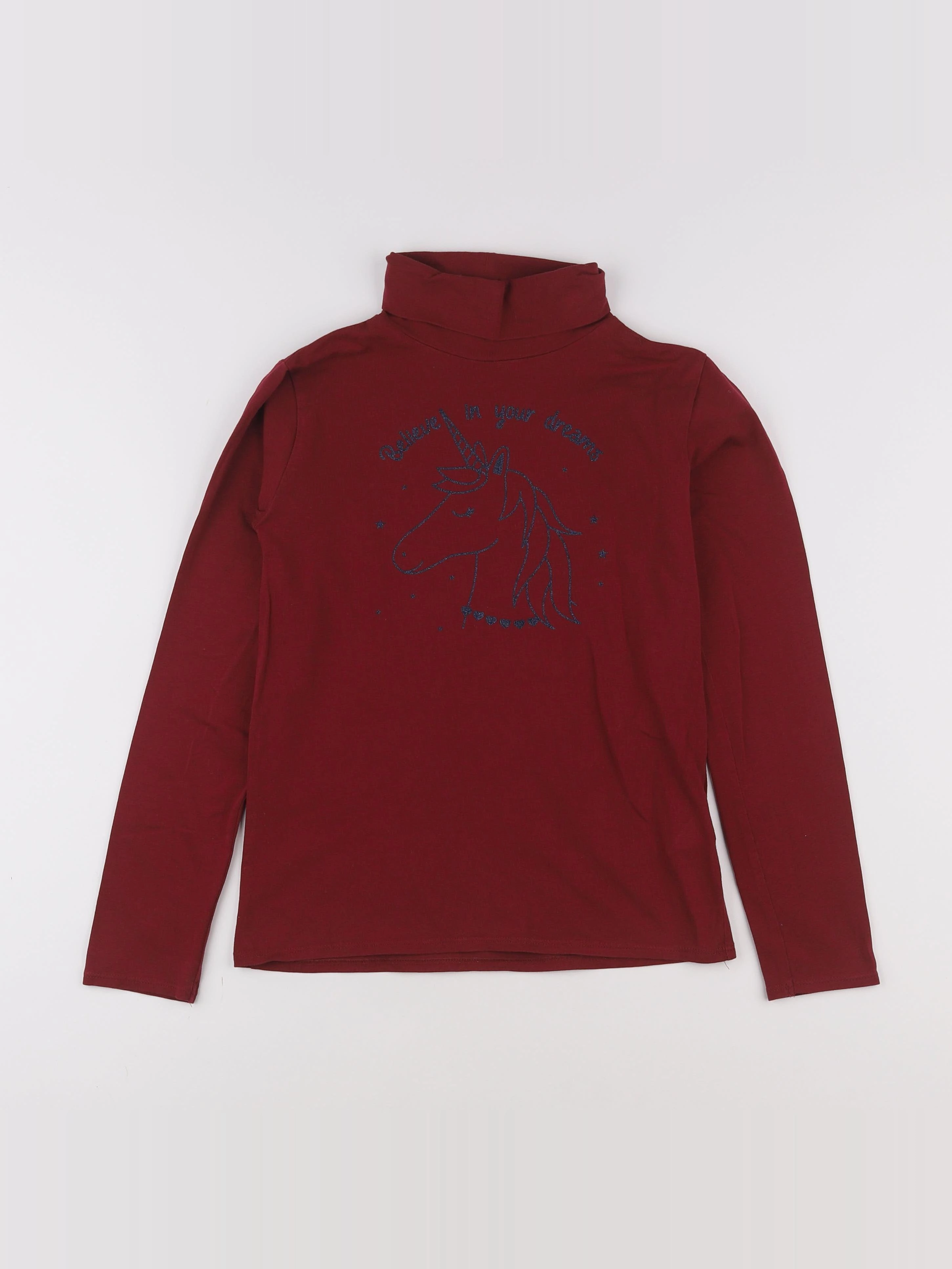Vertbaudet - sous-pull rouge - 10 ans