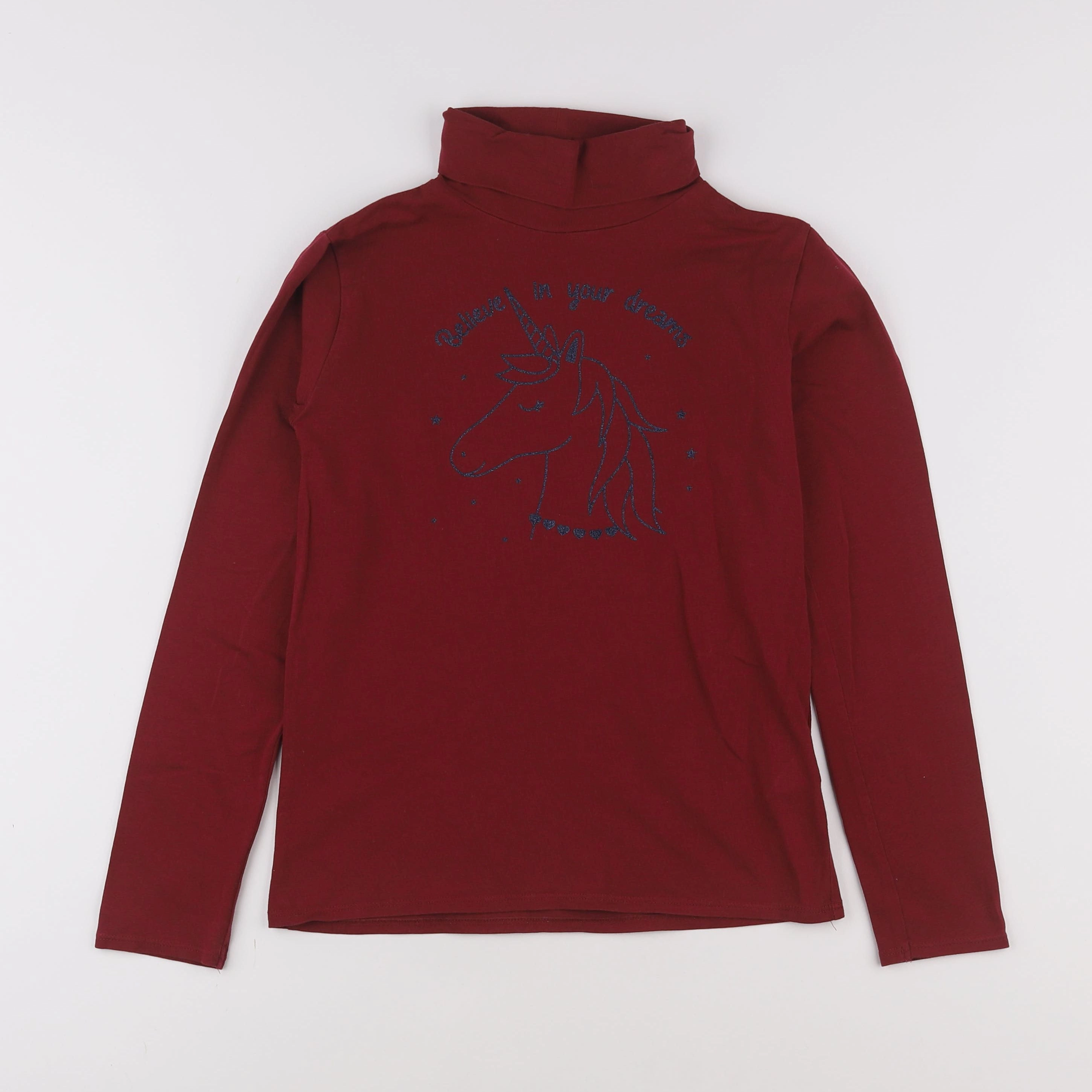 Vertbaudet - sous-pull rouge - 10 ans