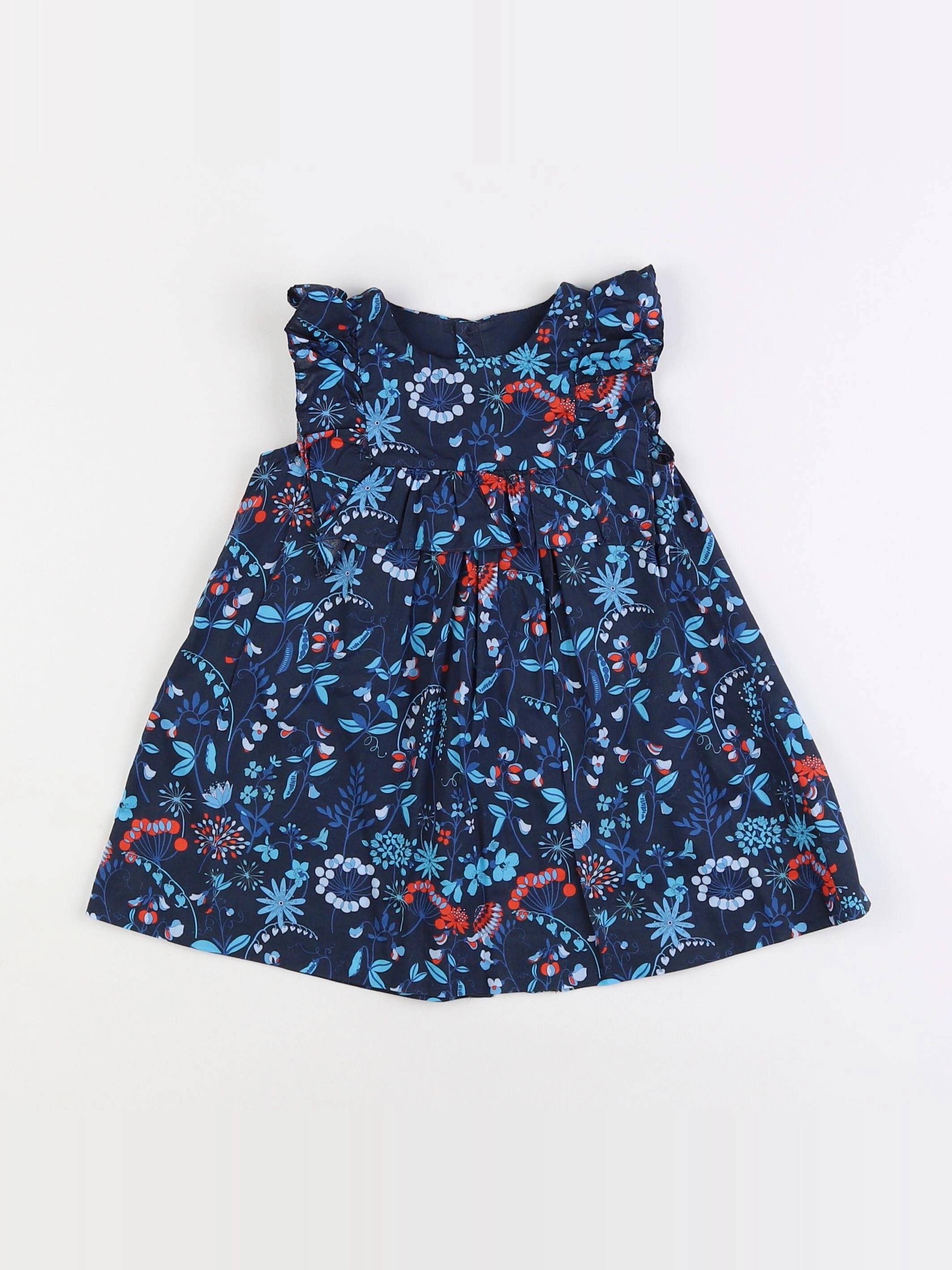 Jacadi - robe liberty bleu - 18 mois