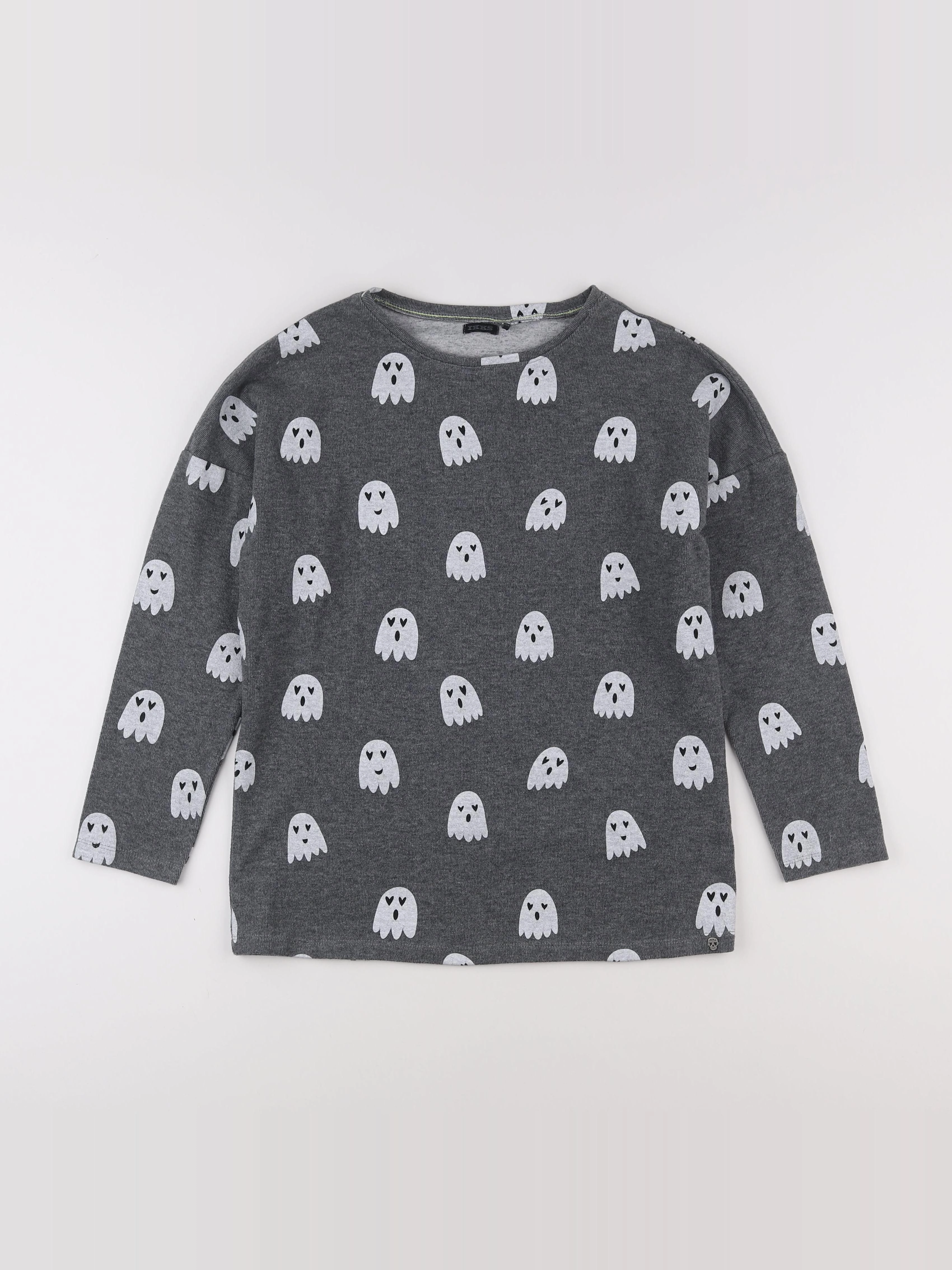 IKKS - sweat gris - 12 ans
