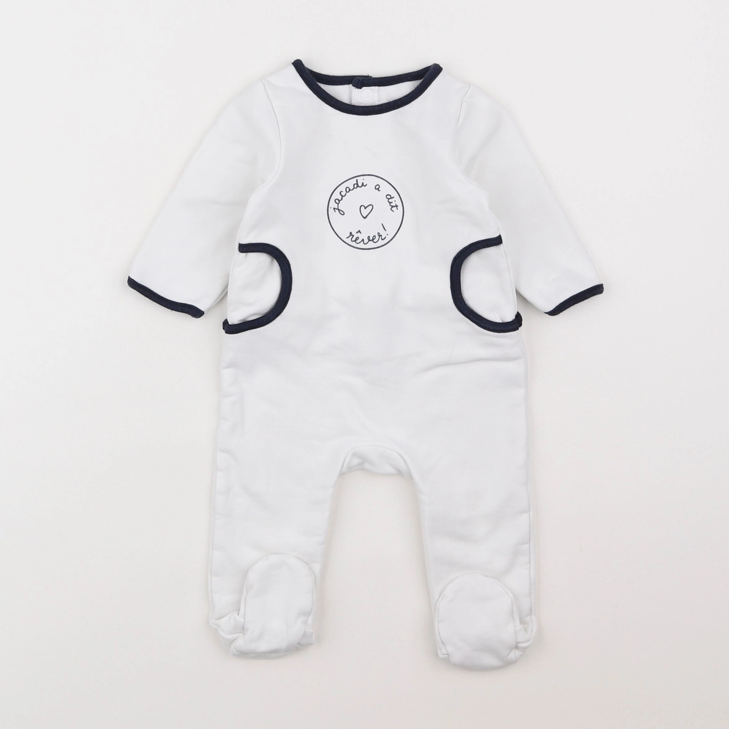 Jacadi - pyjama coton blanc - 6 mois