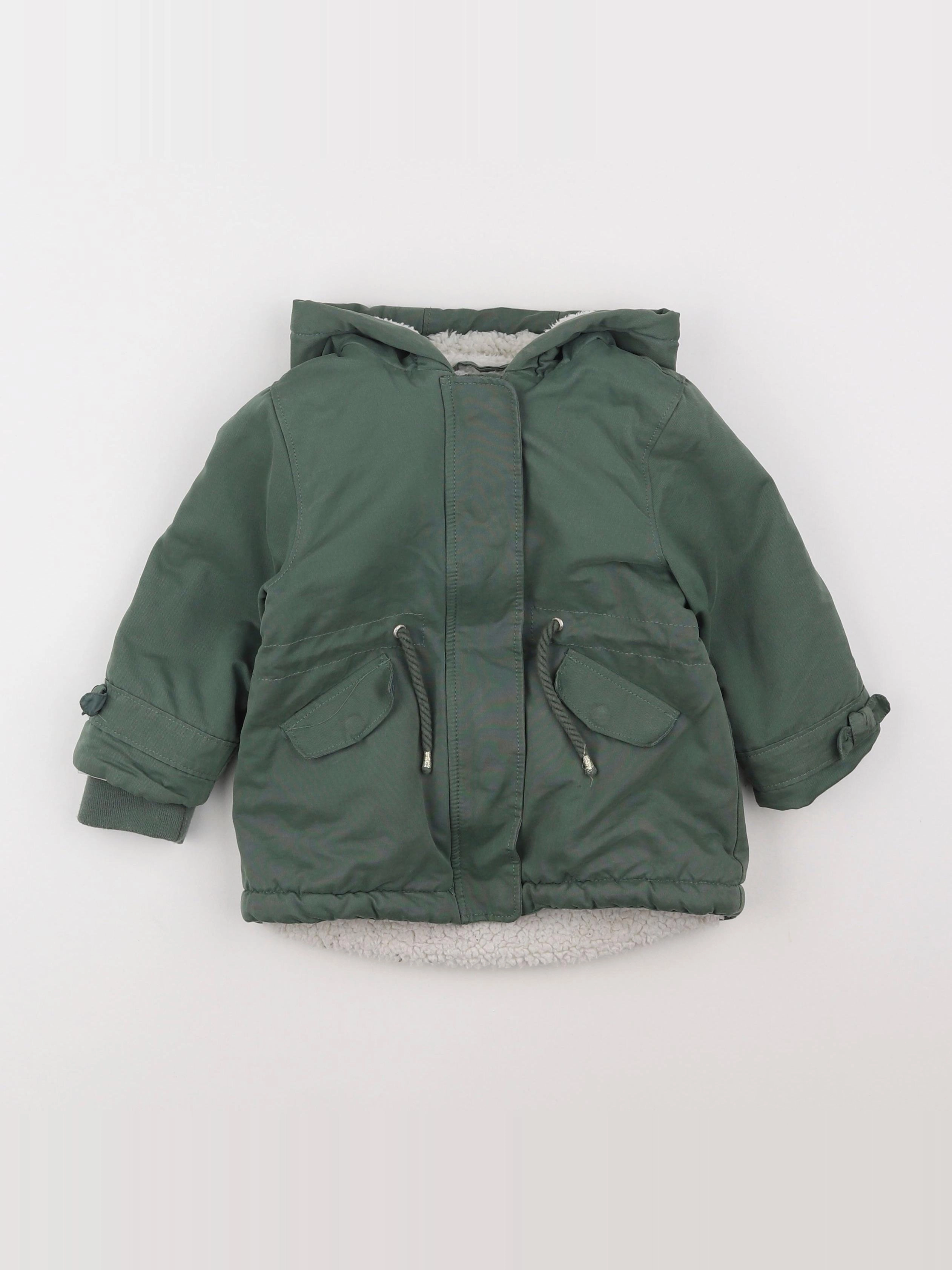 Vertbaudet - parka vert - 2 ans