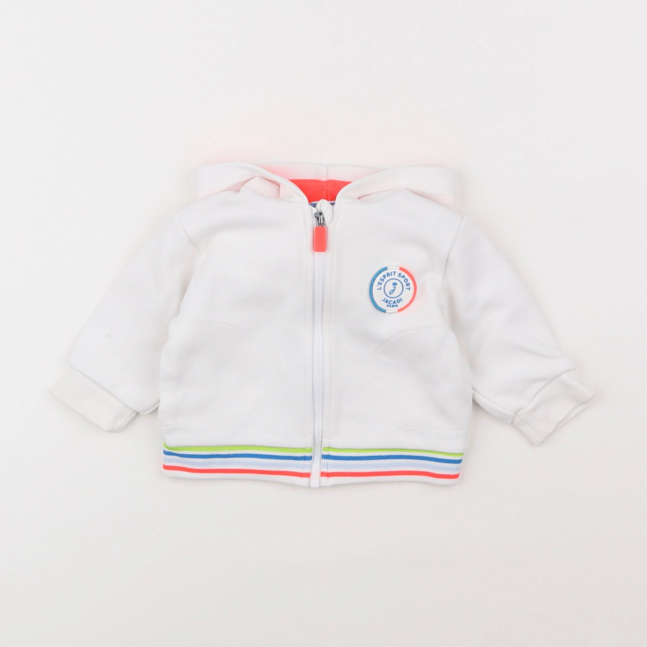 Jacadi - sweat blanc - 6 mois