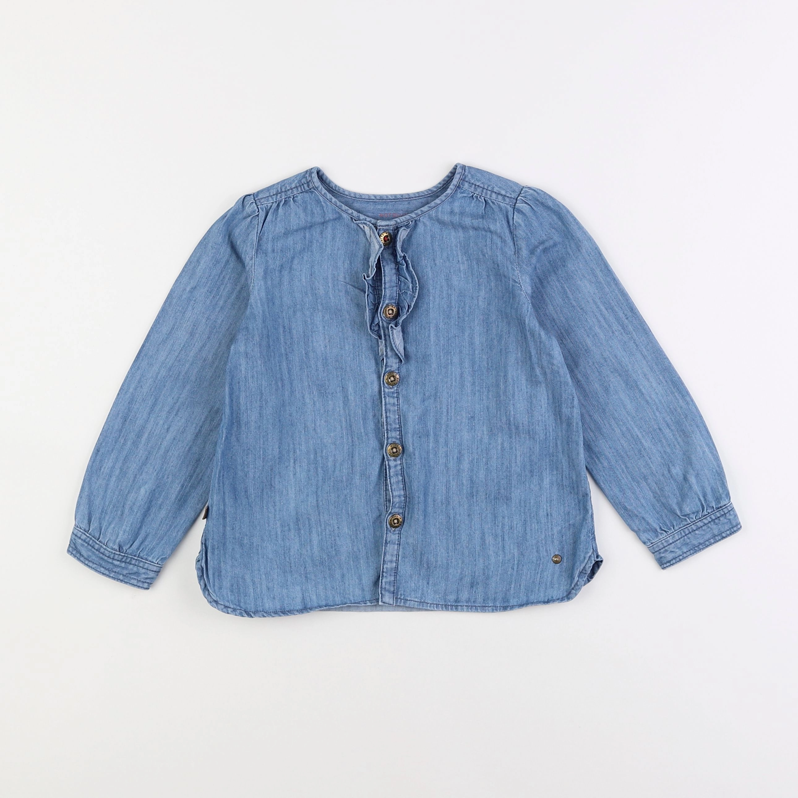 Natalys - blouse bleu - 3 ans