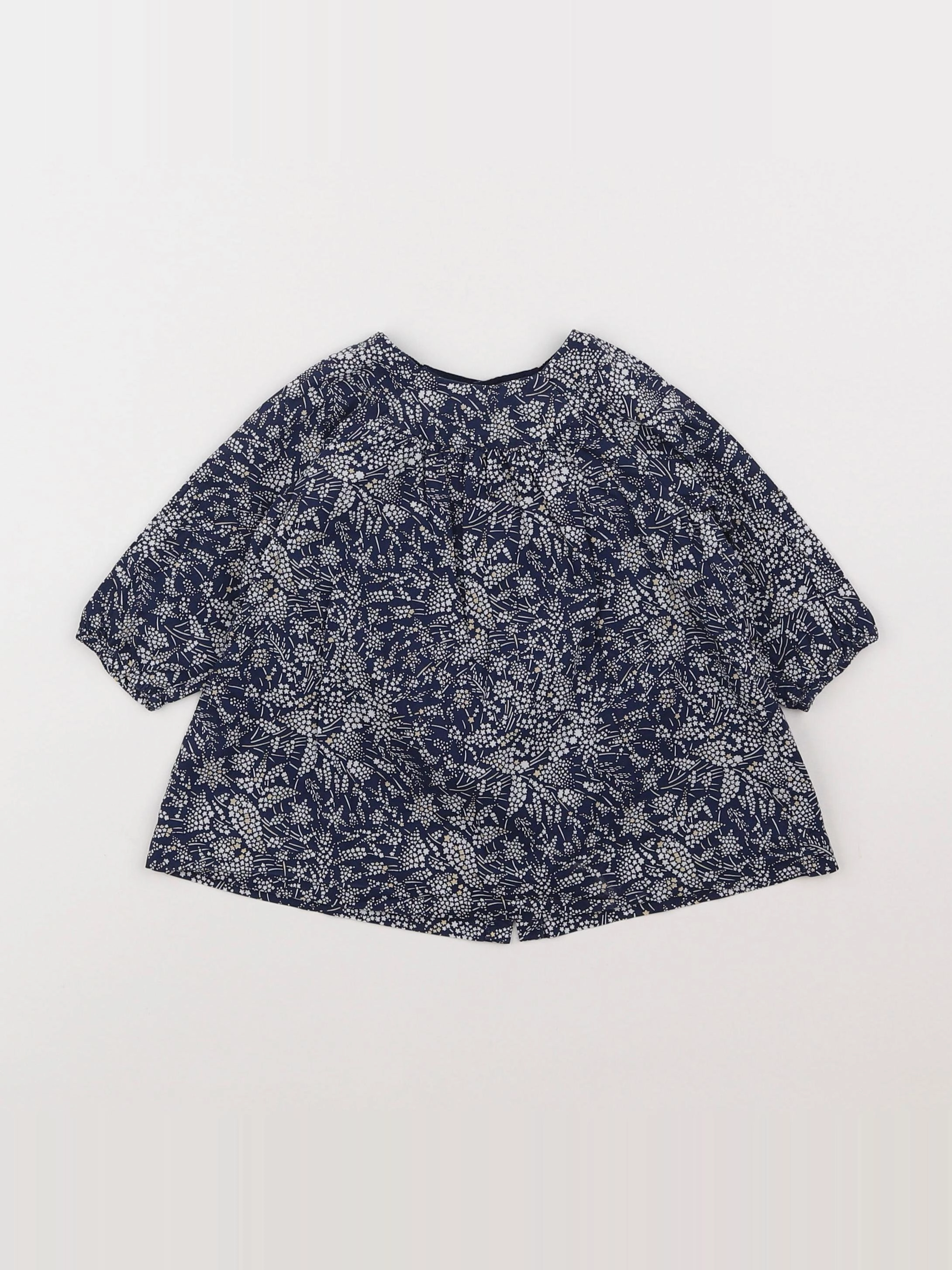Jacadi - robe liberty bleu - 6 mois