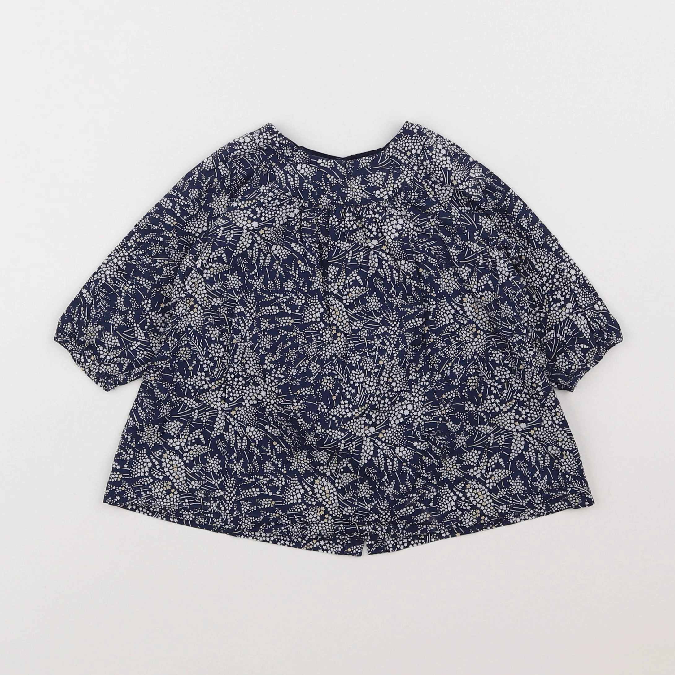 Jacadi - robe liberty bleu - 6 mois