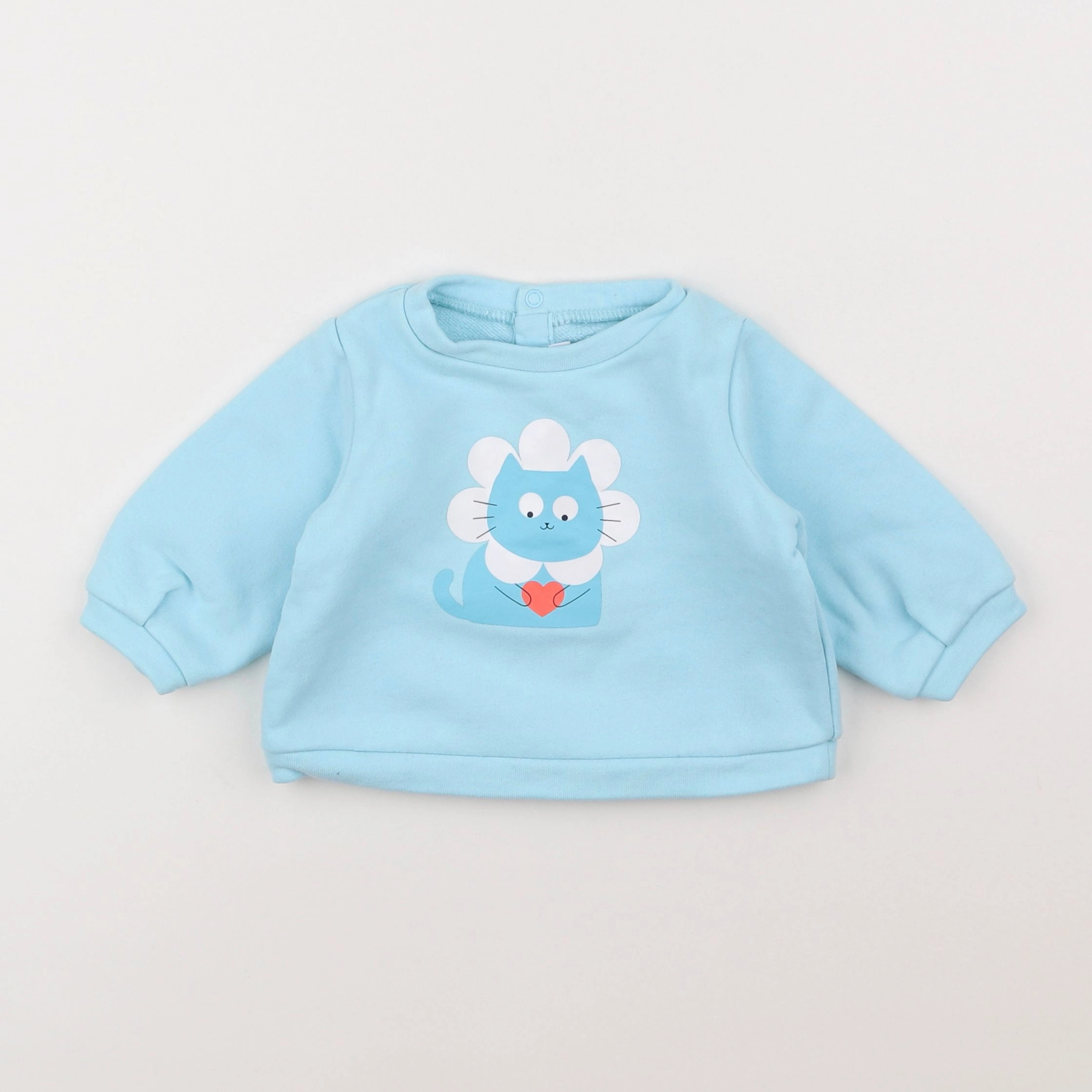 Jacadi - sweat bleu - 6 mois