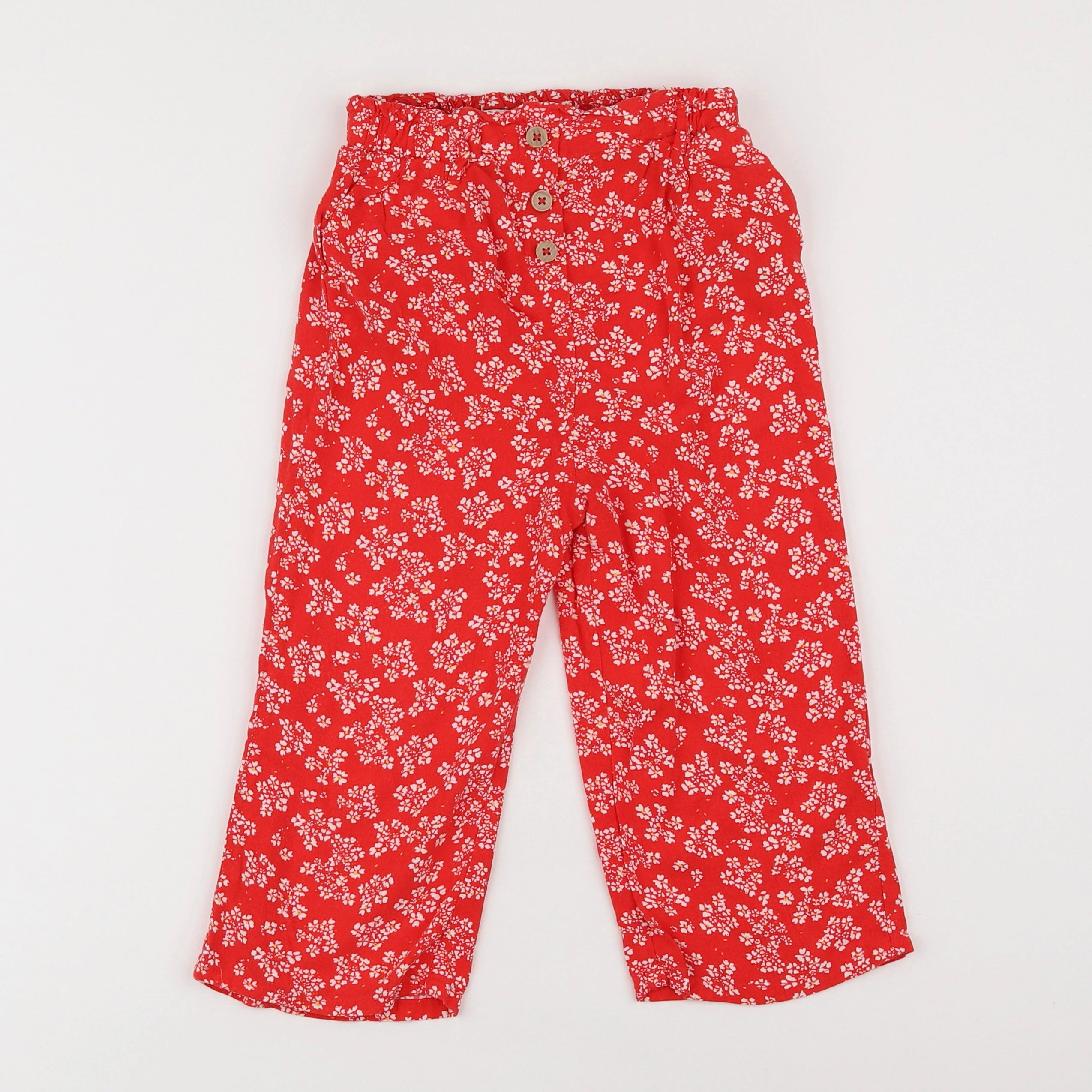 Vertbaudet - pantalon rouge - 8 ans