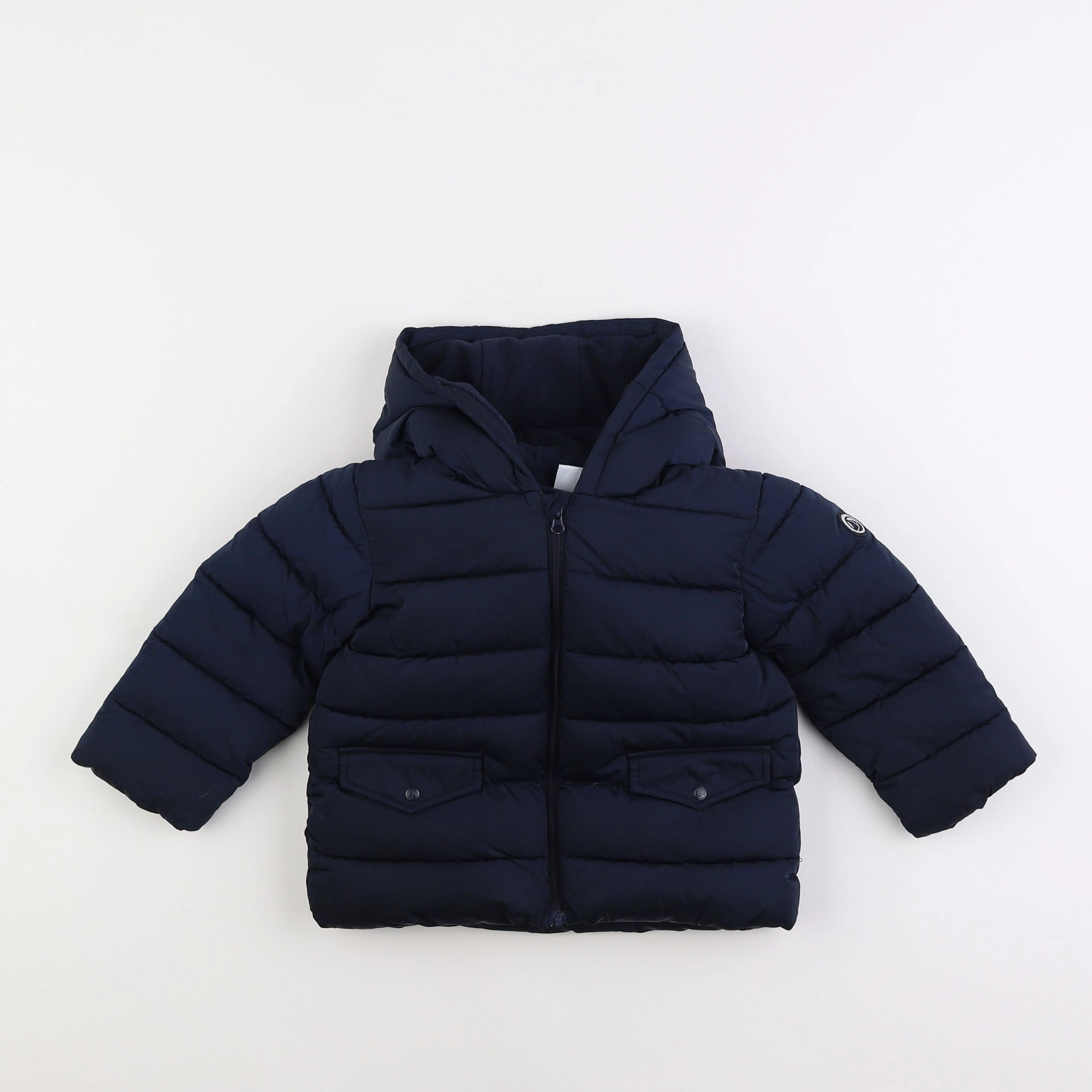 Petit Bateau - doudoune bleu - 2 ans