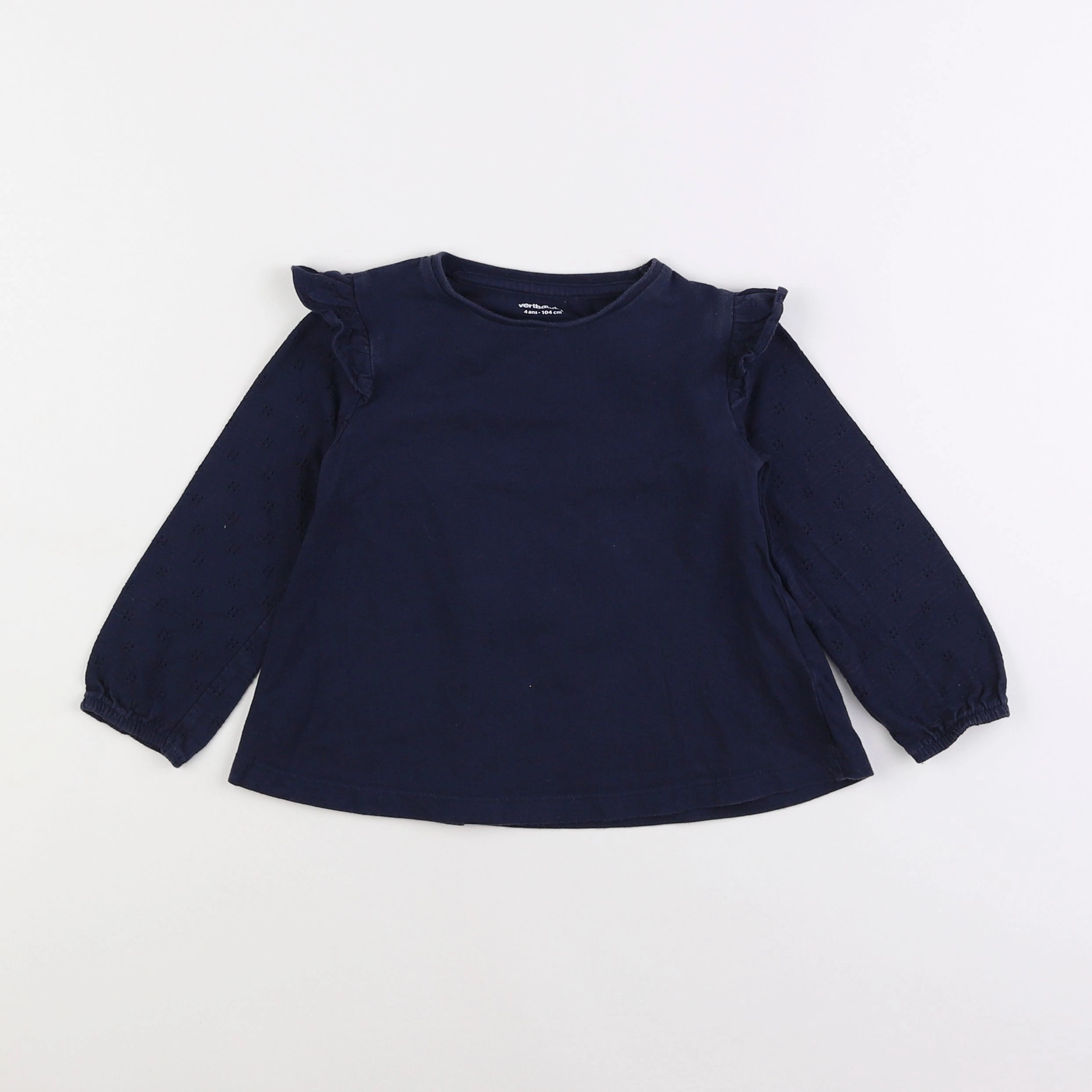 Vertbaudet - tee-shirt bleu - 4 ans