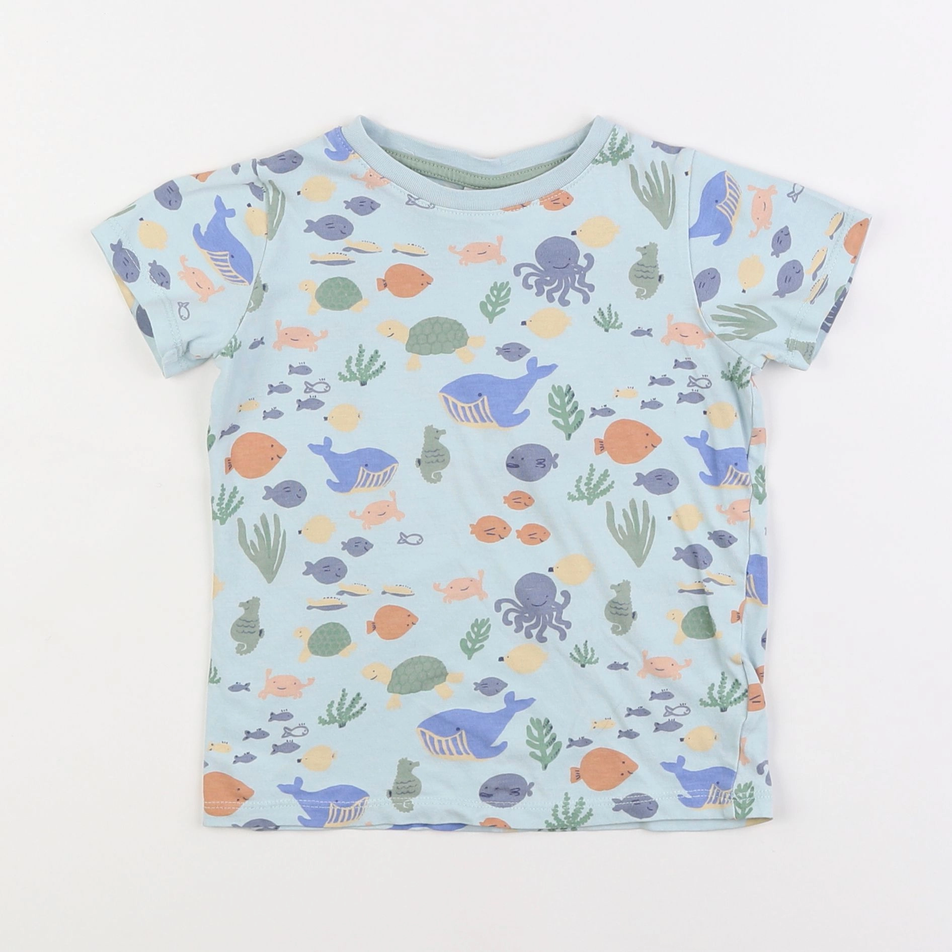 H&M - tee-shirt bleu - 18 mois à 2 ans