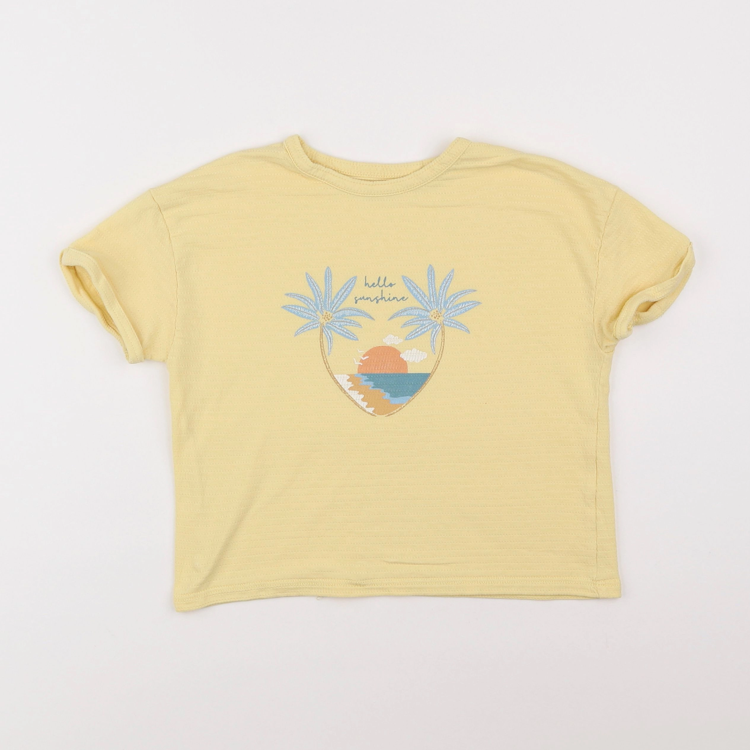 Vertbaudet - tee-shirt jaune - 6 ans