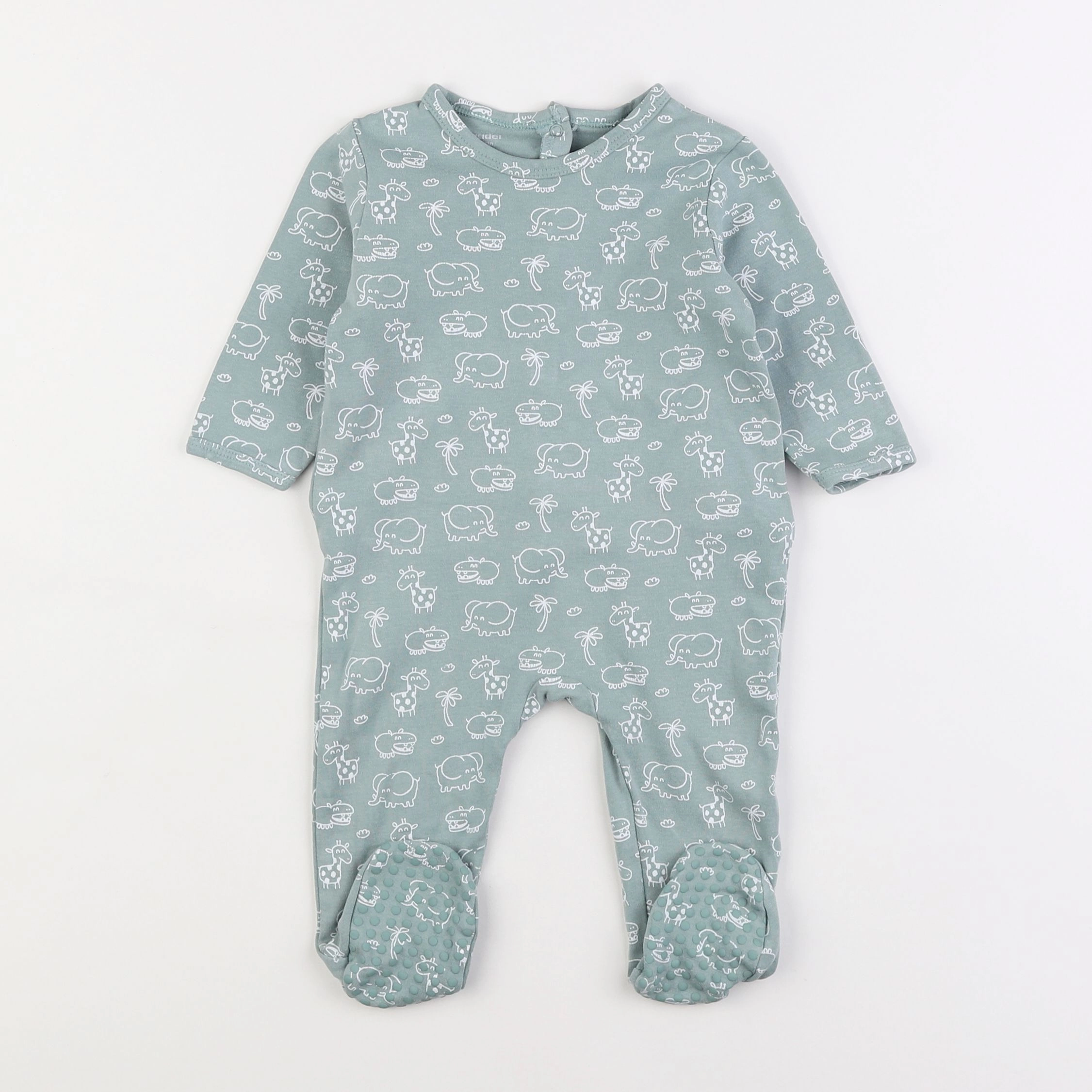 Vertbaudet - pyjama coton bleu - 9 mois