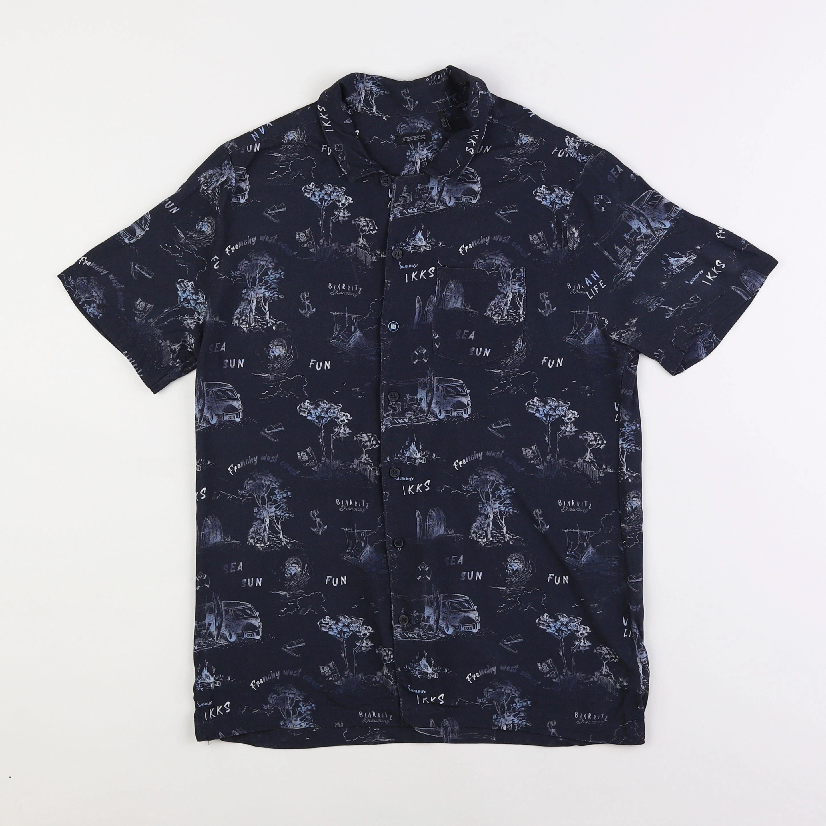 IKKS - chemise gris - 12 ans