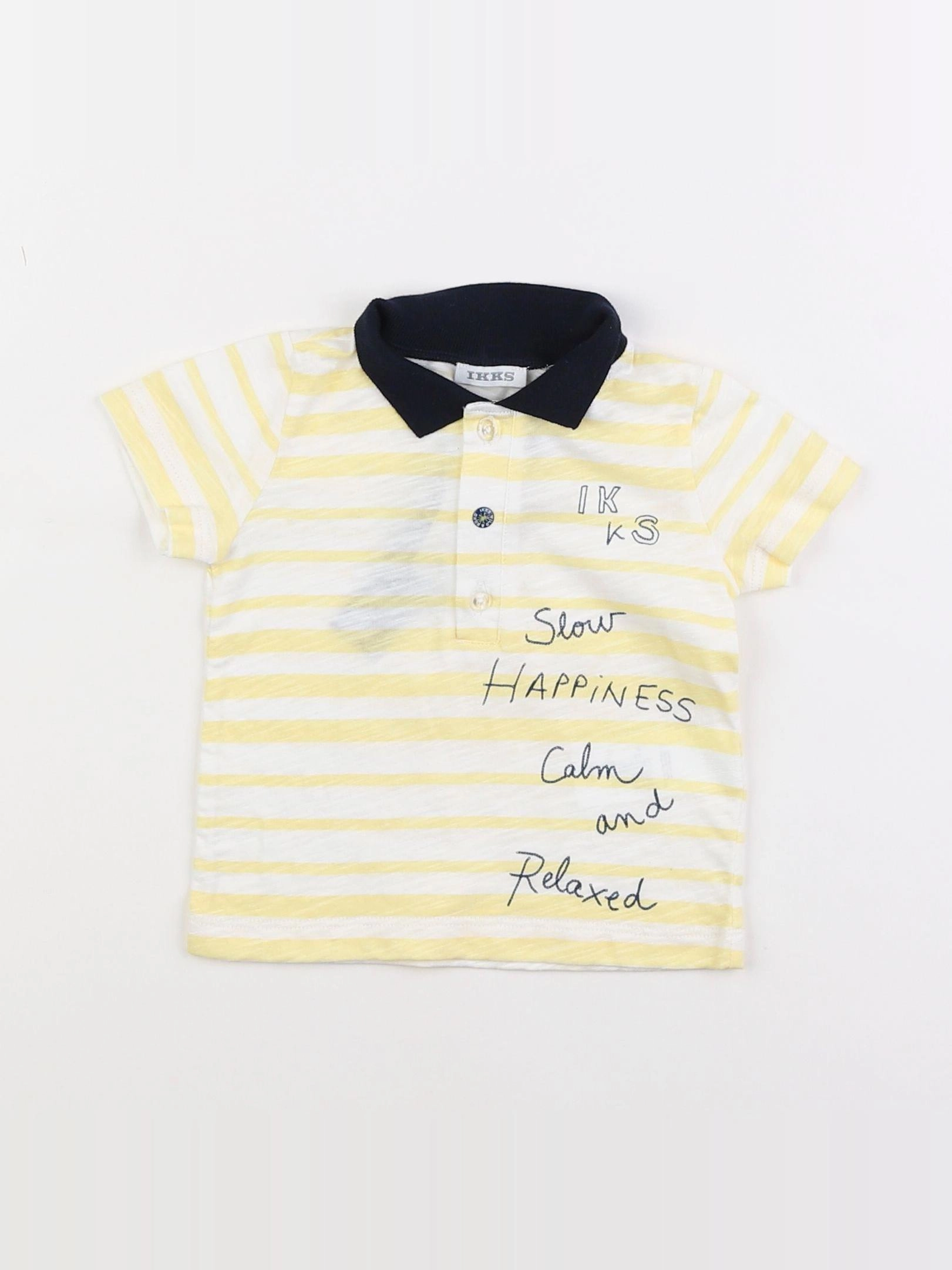 IKKS - polo jaune - 6 mois