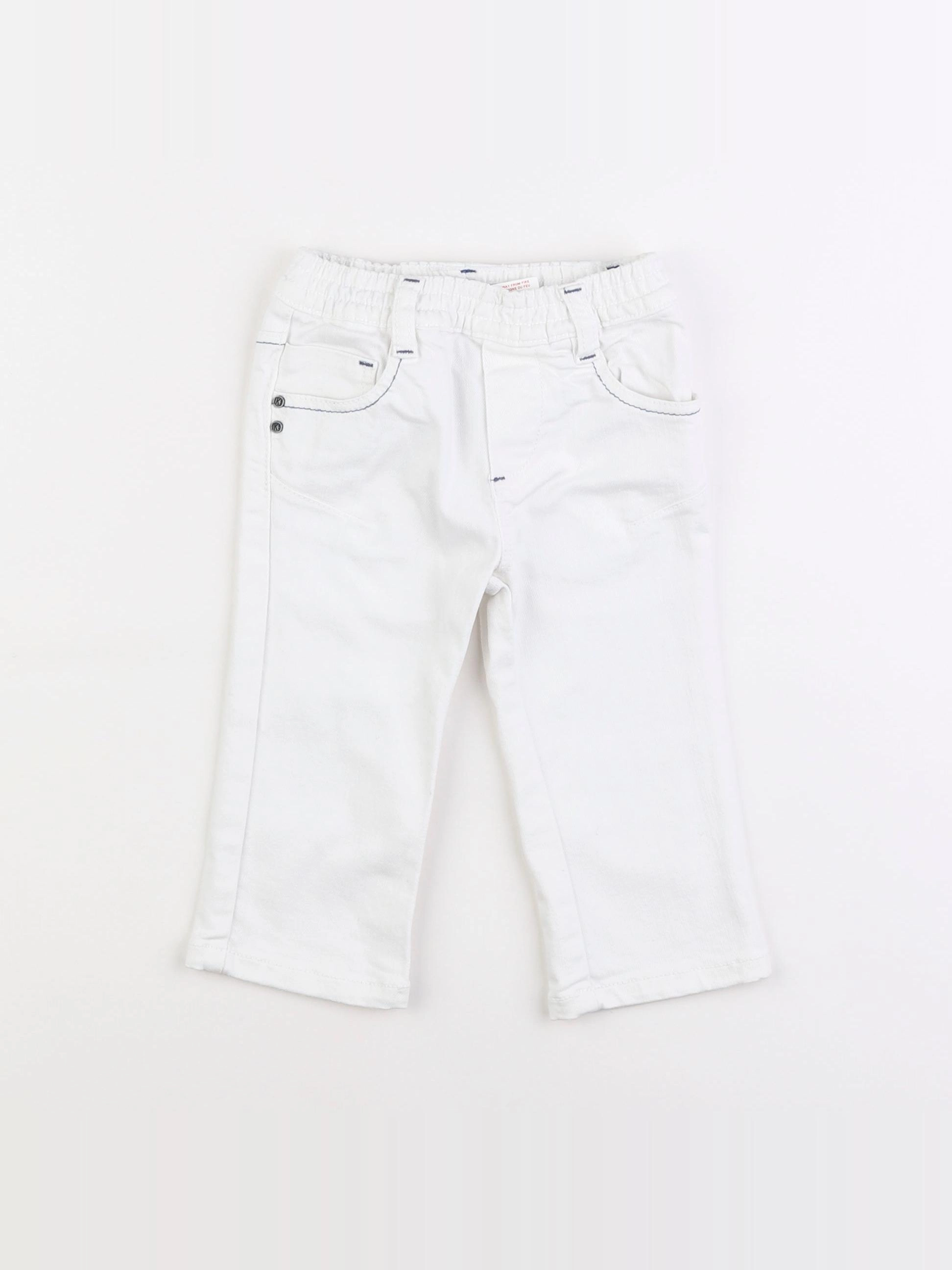 IKKS - jean blanc - 6 mois