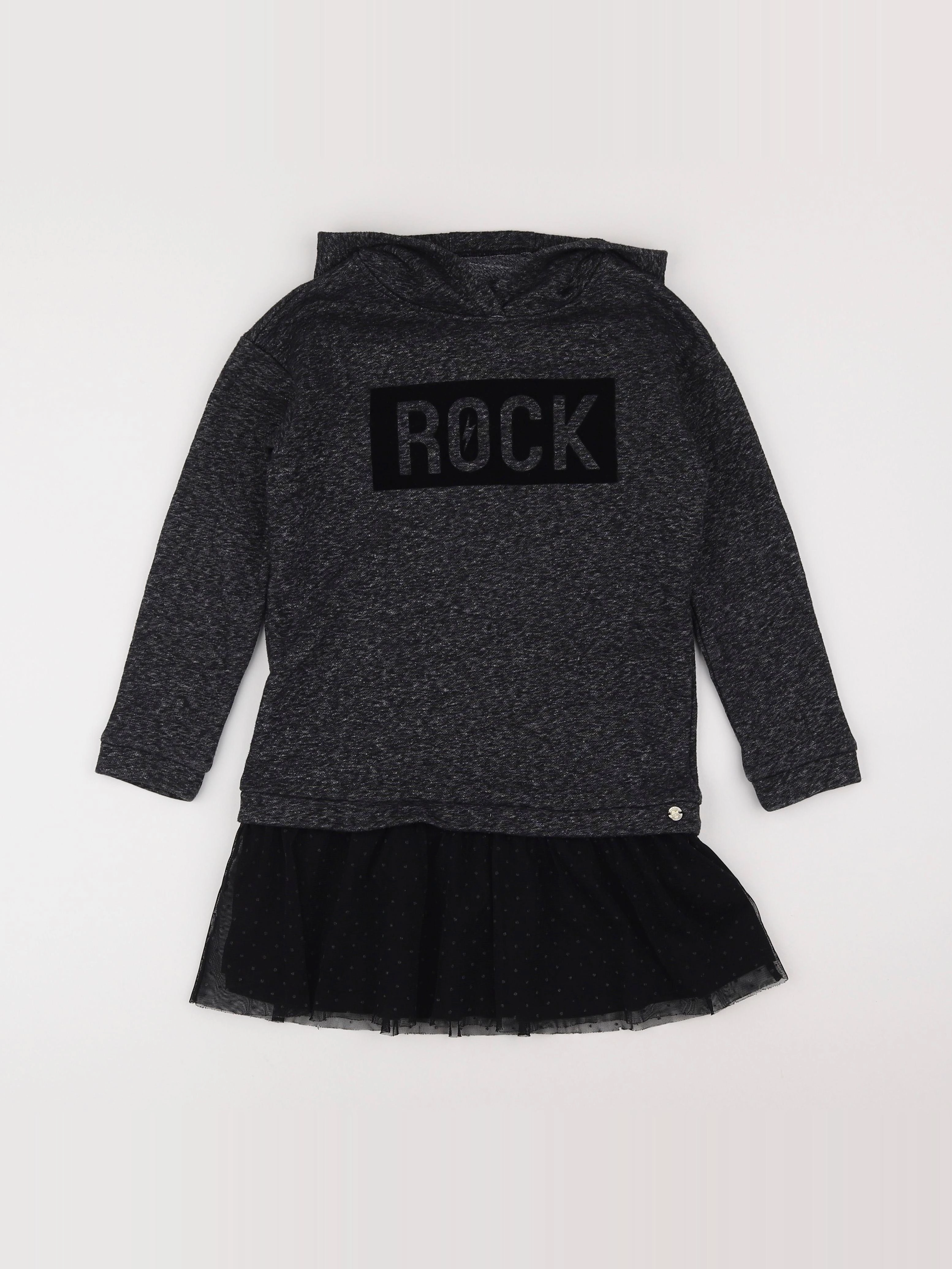 IKKS - robe gris - 8 ans