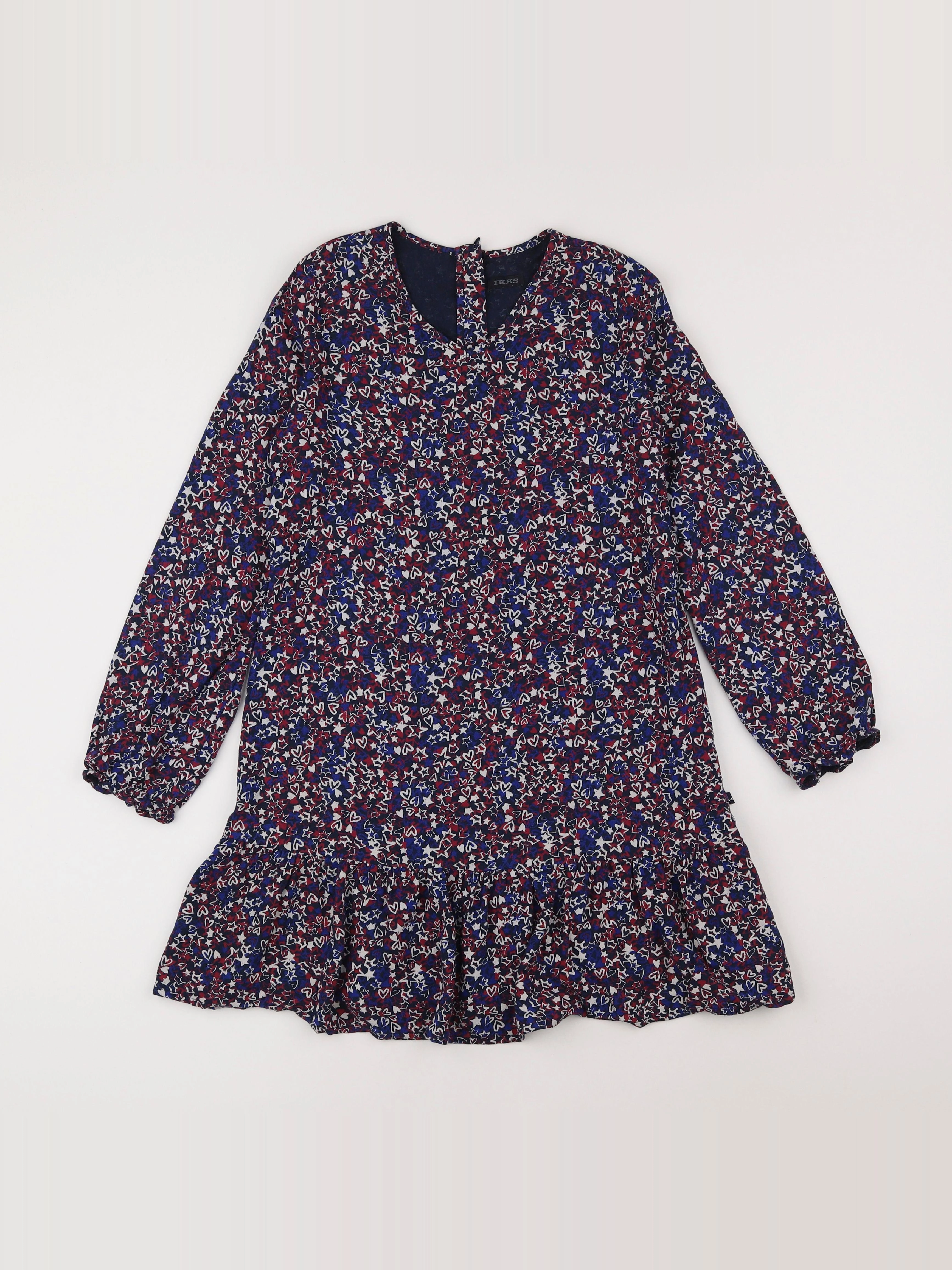 IKKS - robe bleu - 8 ans