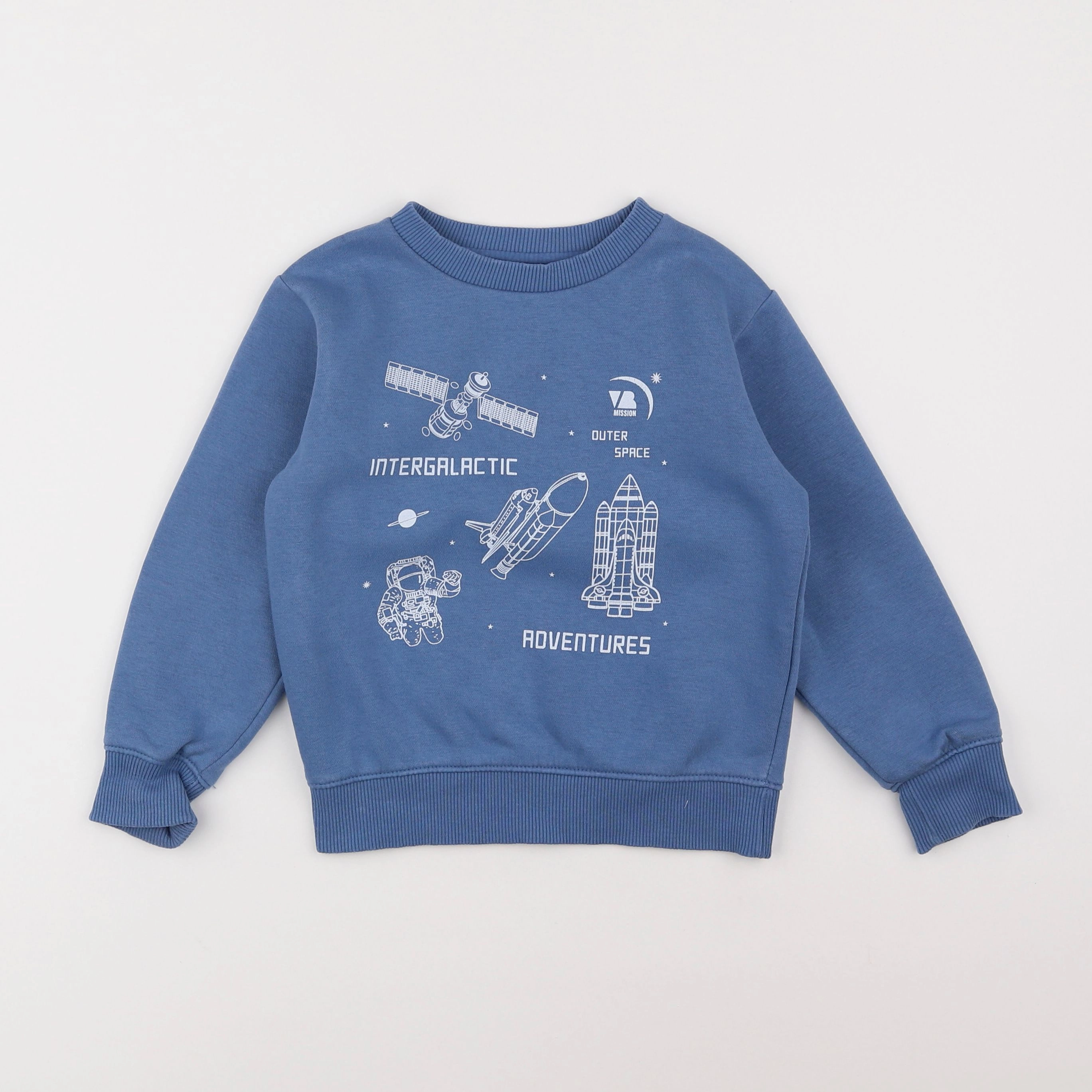 Vertbaudet - sweat bleu - 5 ans