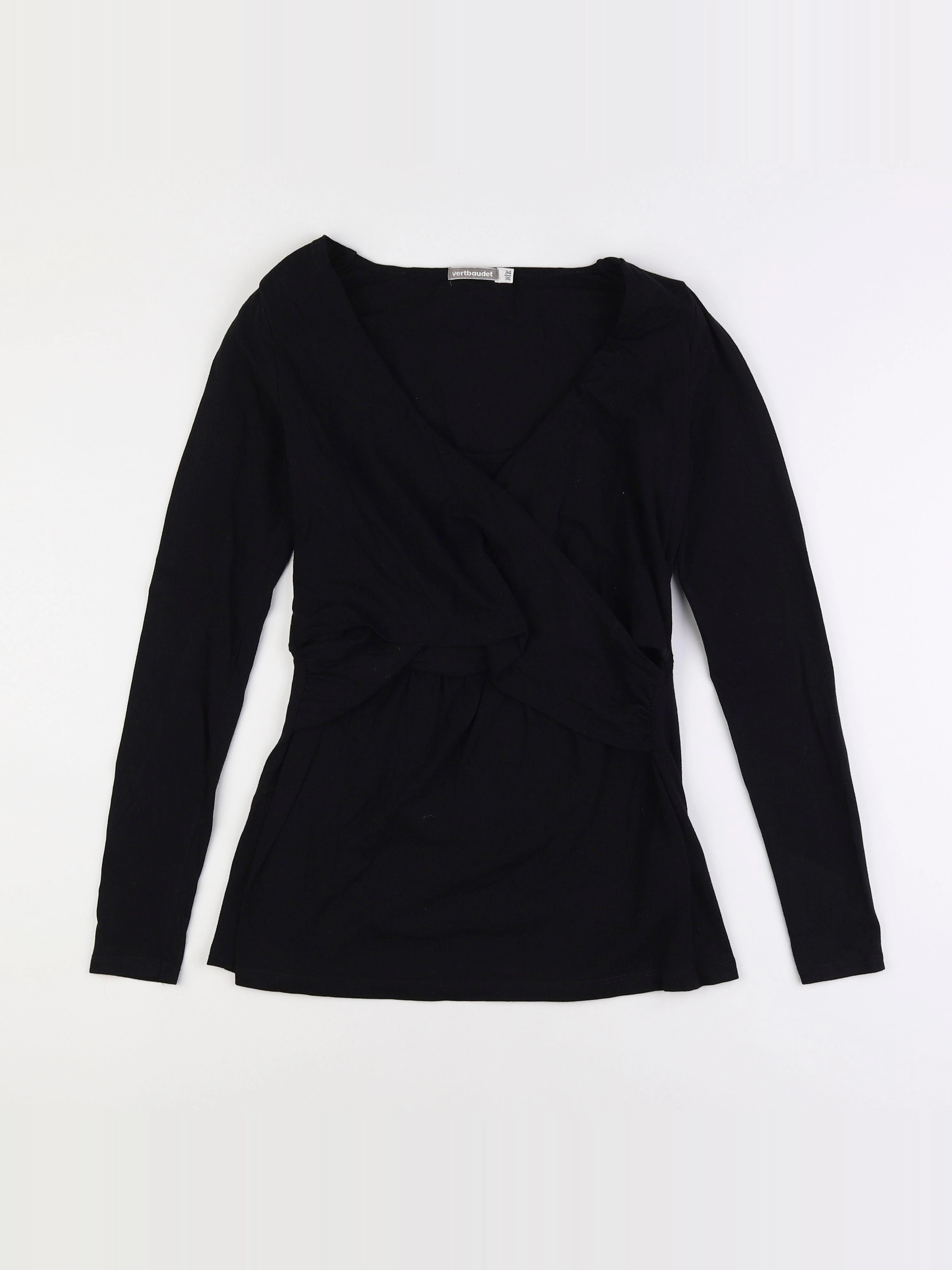 Vertbaudet - tee-shirt grossesse noir - 34 à 36