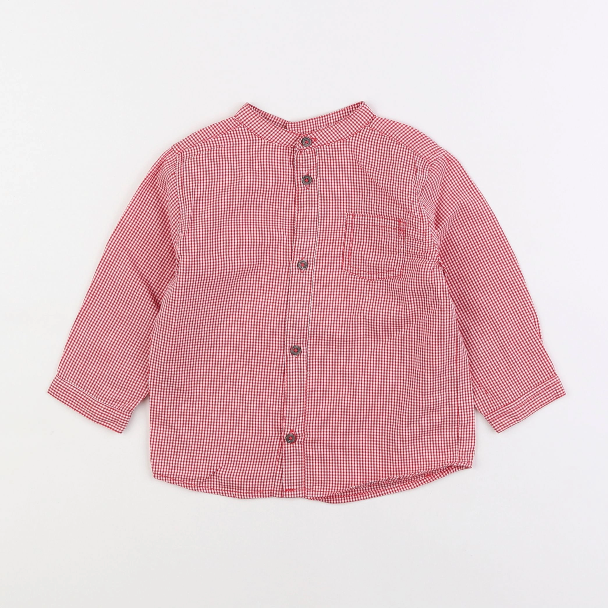 Boutchou - chemise rouge - 18 mois