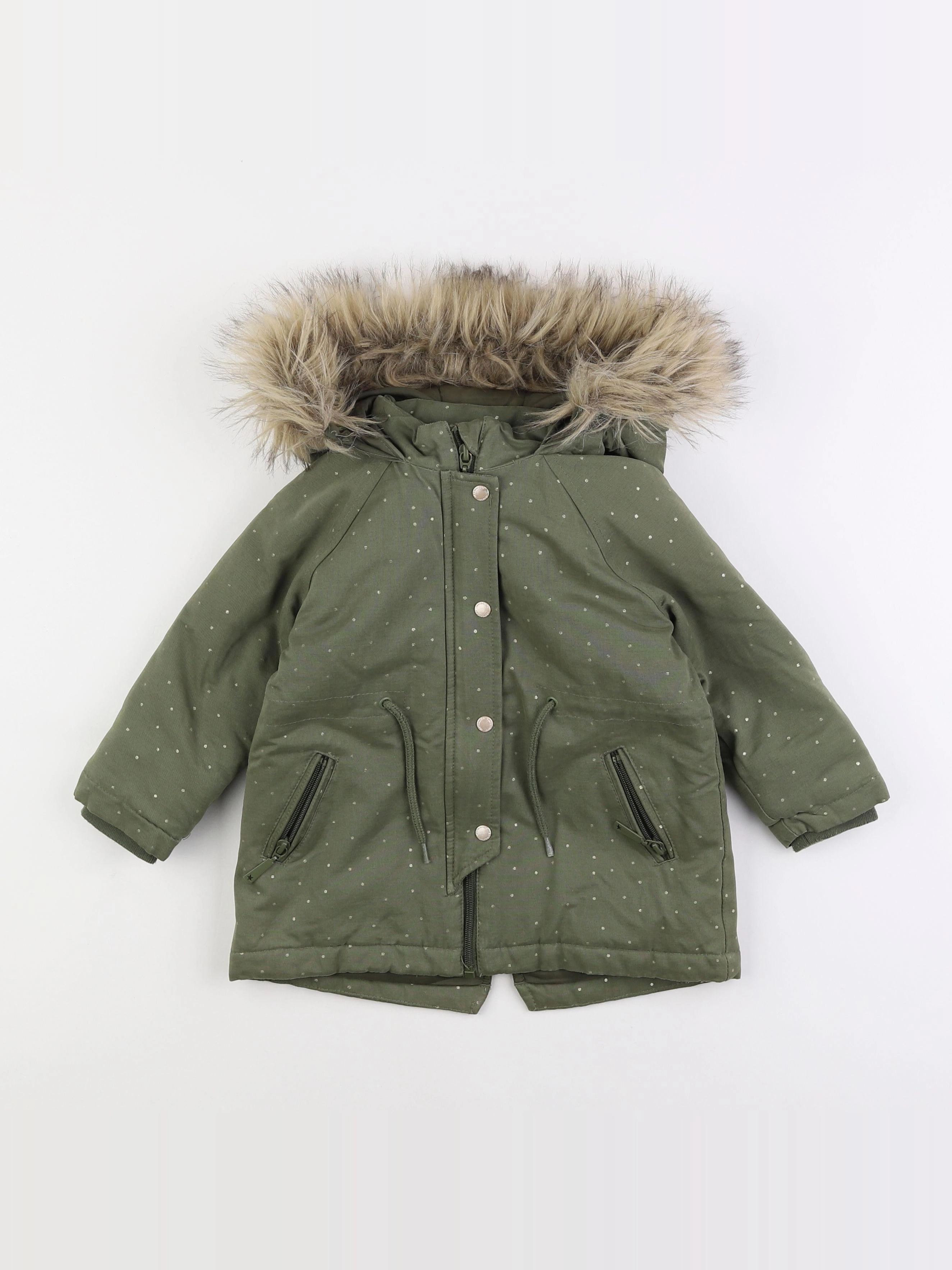 Vertbaudet - parka vert - 3 ans
