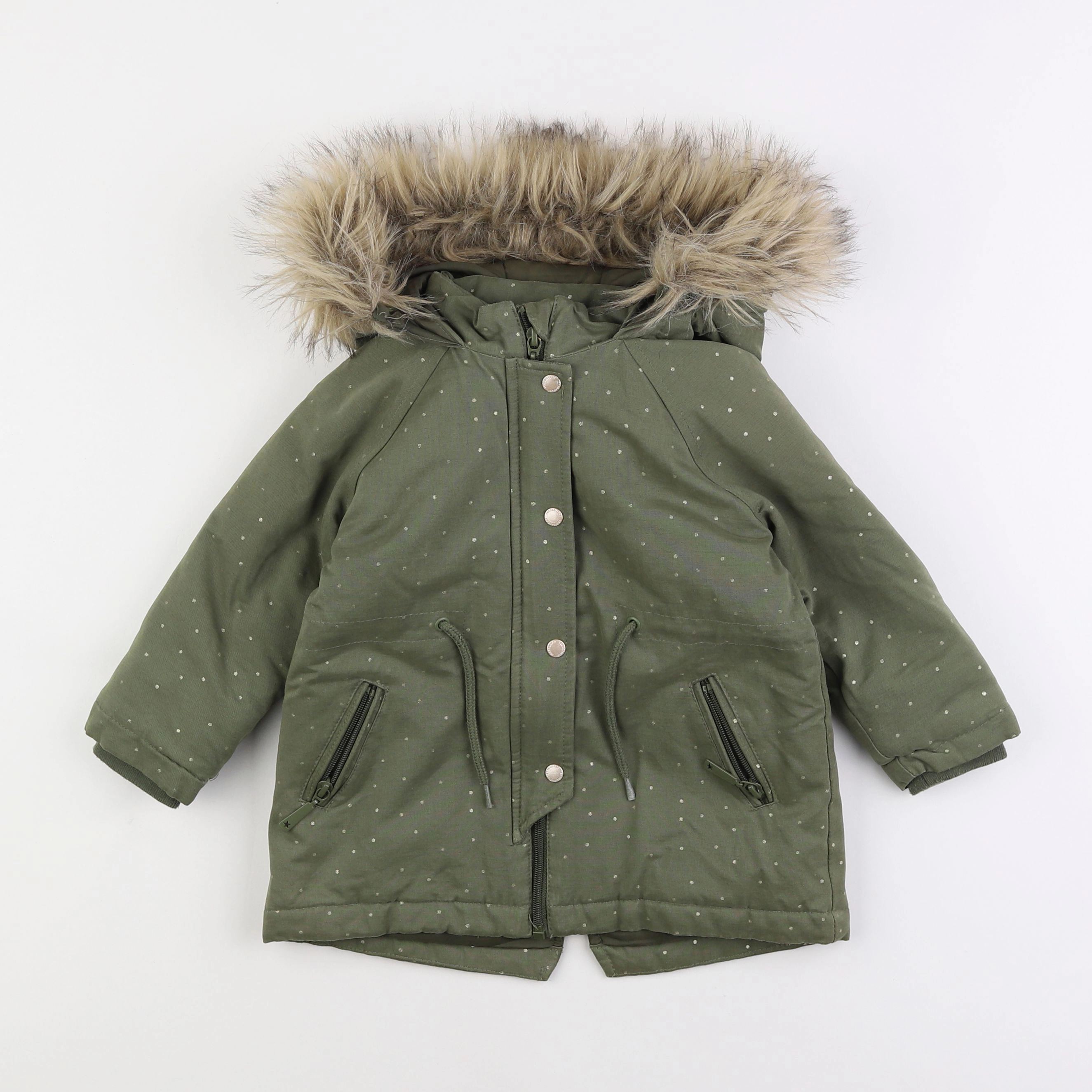 Vertbaudet - parka vert - 3 ans